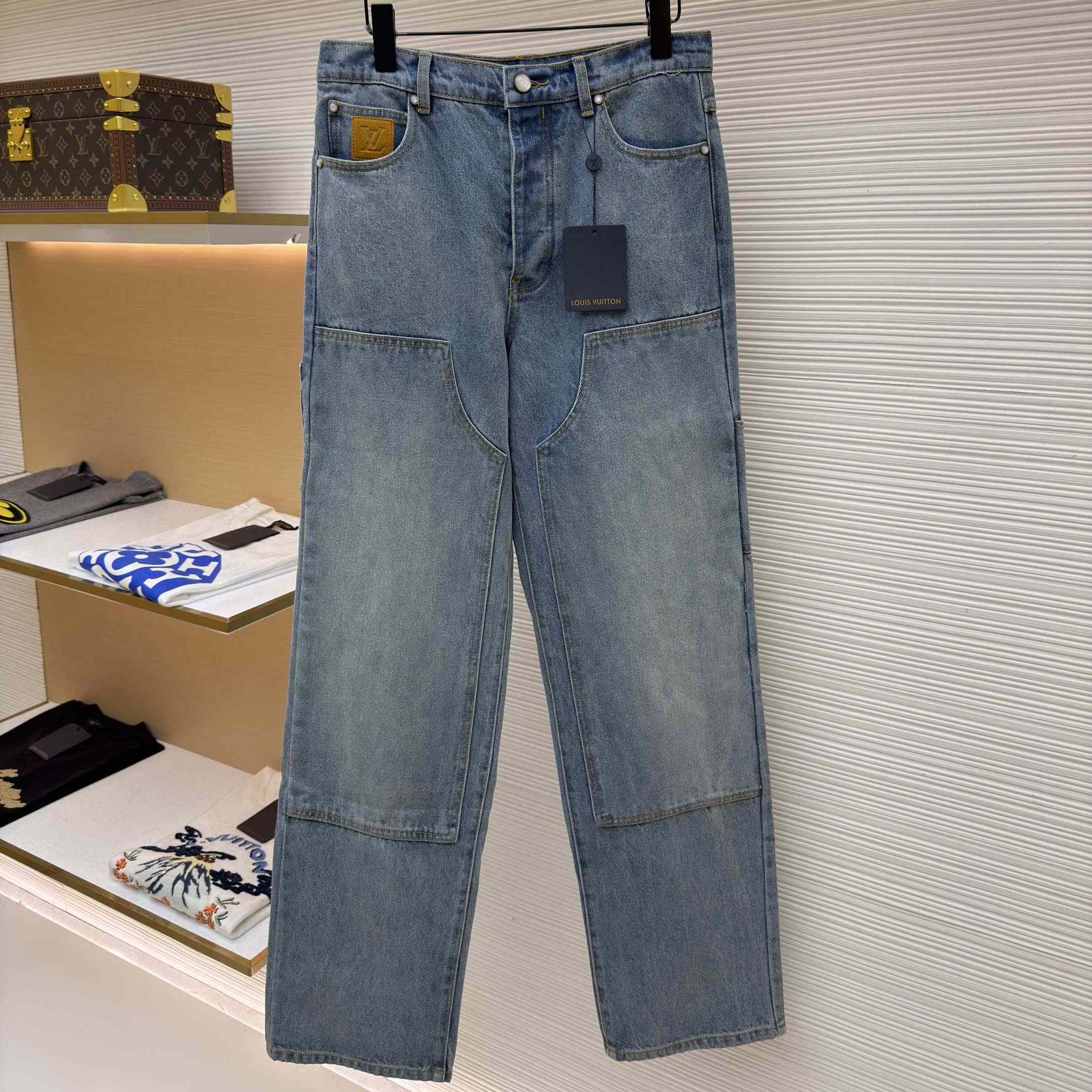 Louis Vuitton Denim Carpenter Pants    1AJBKQ - DopestKickz
