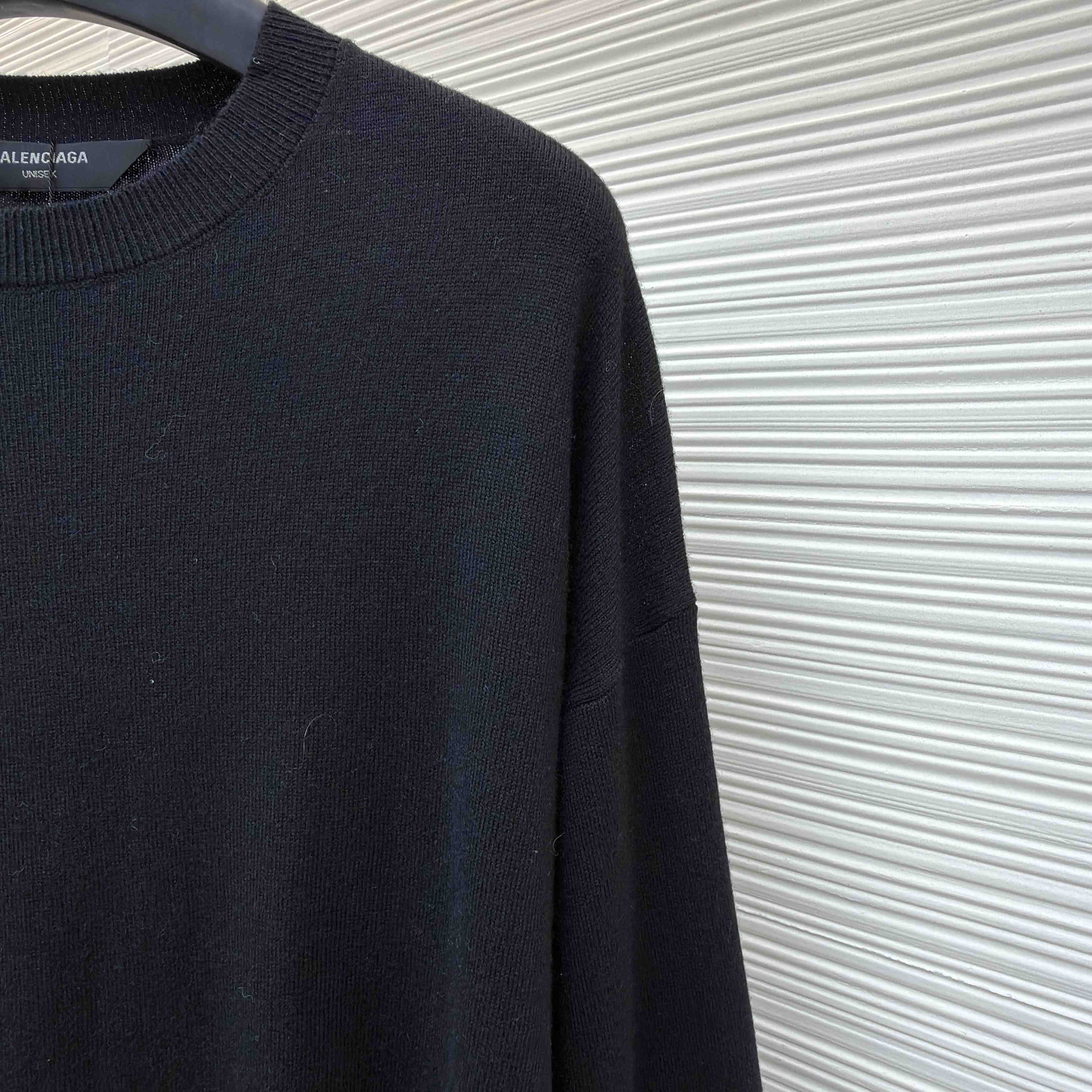 Balenciaga Crewneck Sweater in black  - DopestKickz