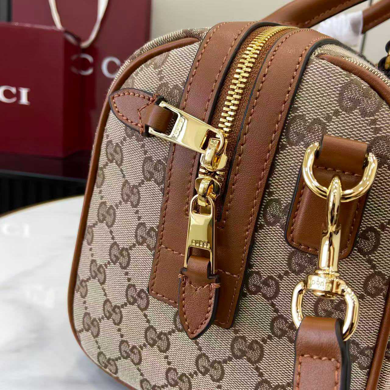 Gucci Ophidia Medium Boston Bag 857595 - DopestKickz
