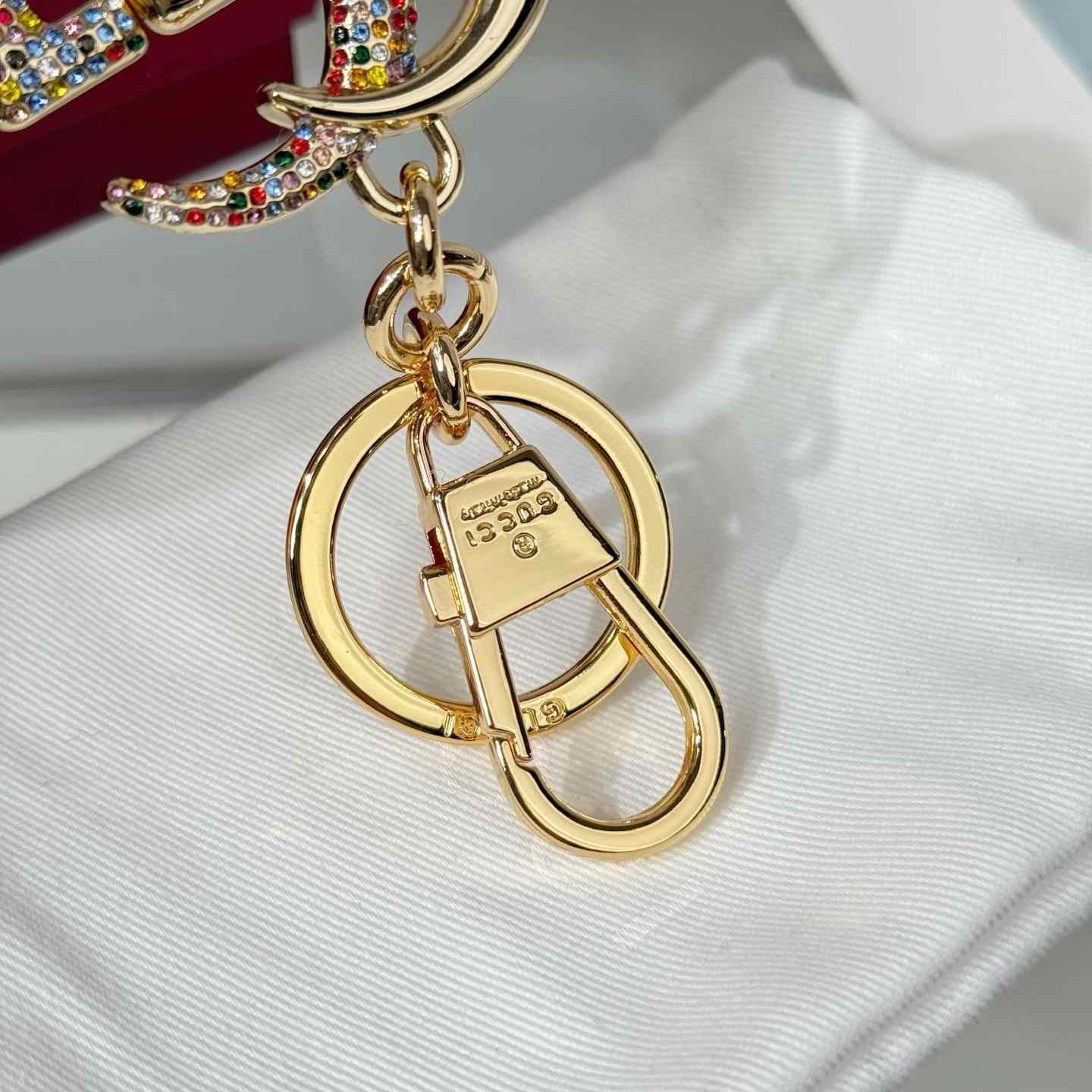 Gucci Crystal Double G keychain - DopestKickz