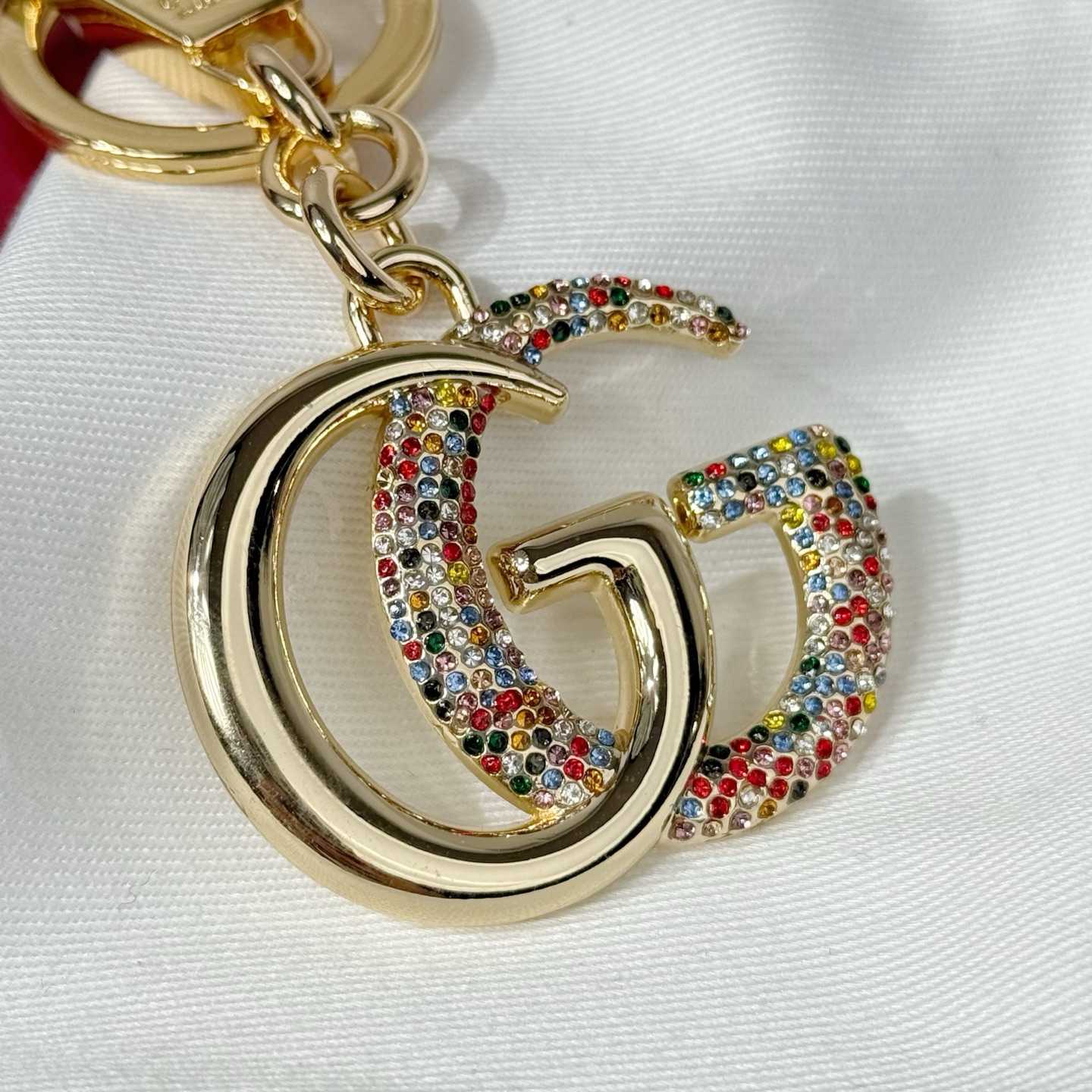 Gucci Crystal Double G keychain - DopestKickz