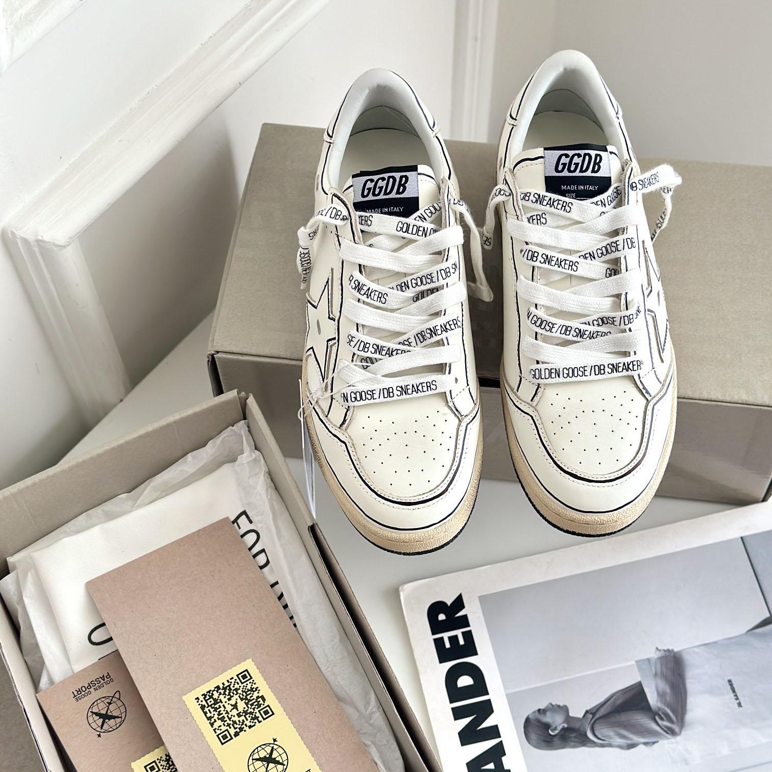 Golden Goose Ball-Star White Grafitti Star White Heel Tab #BEYONDESIRE - DopestKickz