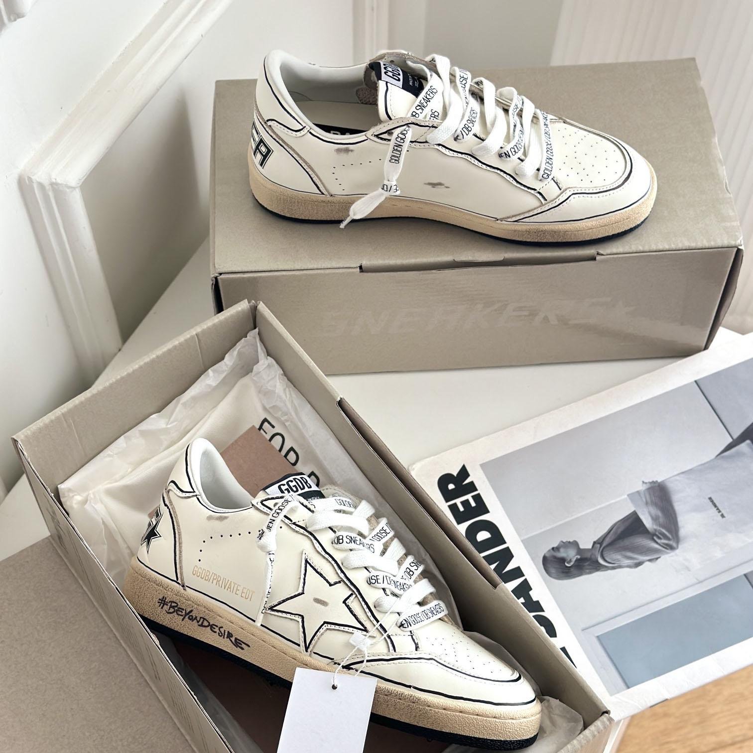 Golden Goose Ball-Star White Grafitti Star White Heel Tab #BEYONDESIRE - DopestKickz