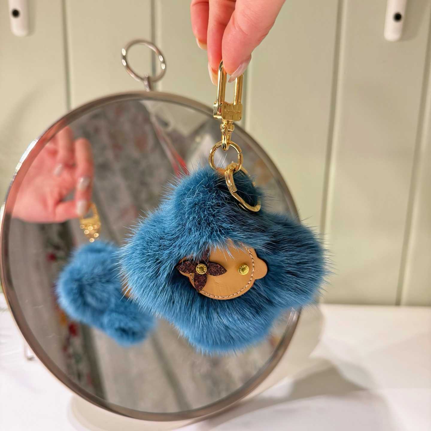 Louis Vuitton Vivienne Fur Key Holder   M03820 - DopestKickz