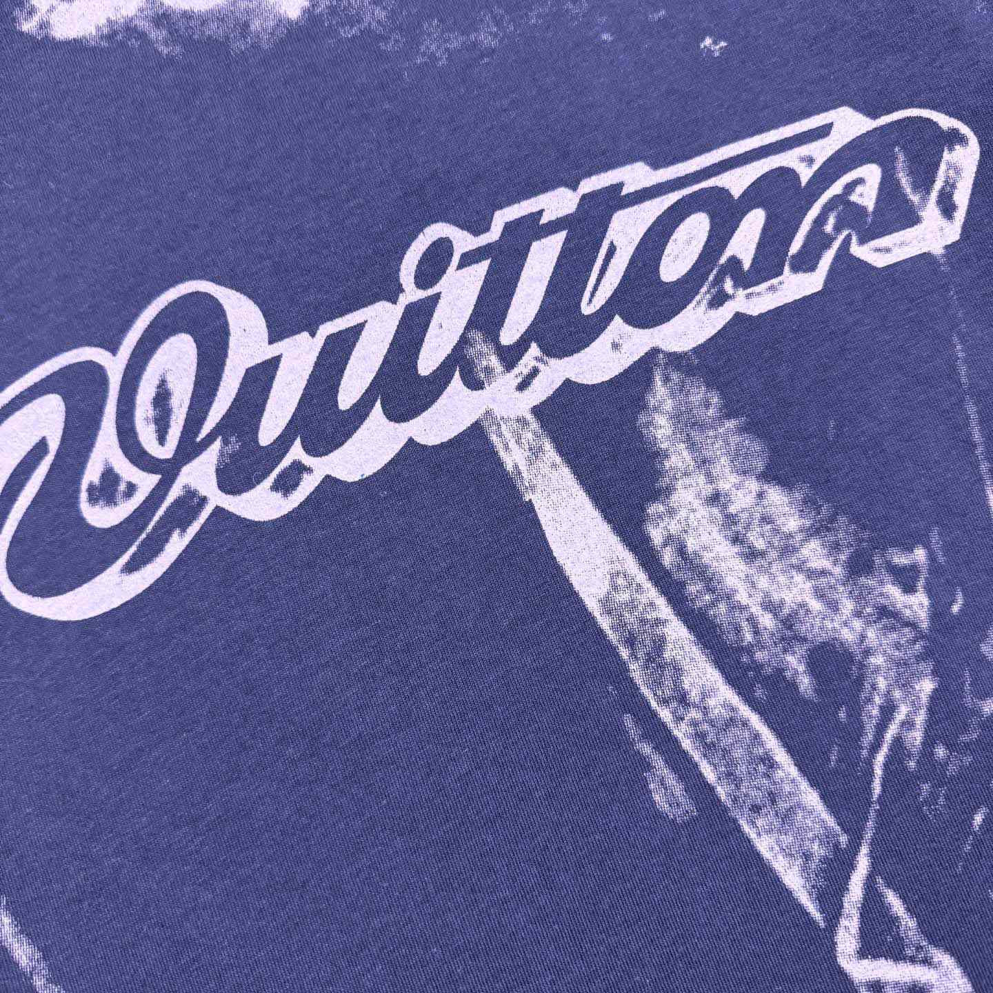  Louis Vuitton Overprinted Vuitton T-Shirt 1AJUDM - DopestKickz