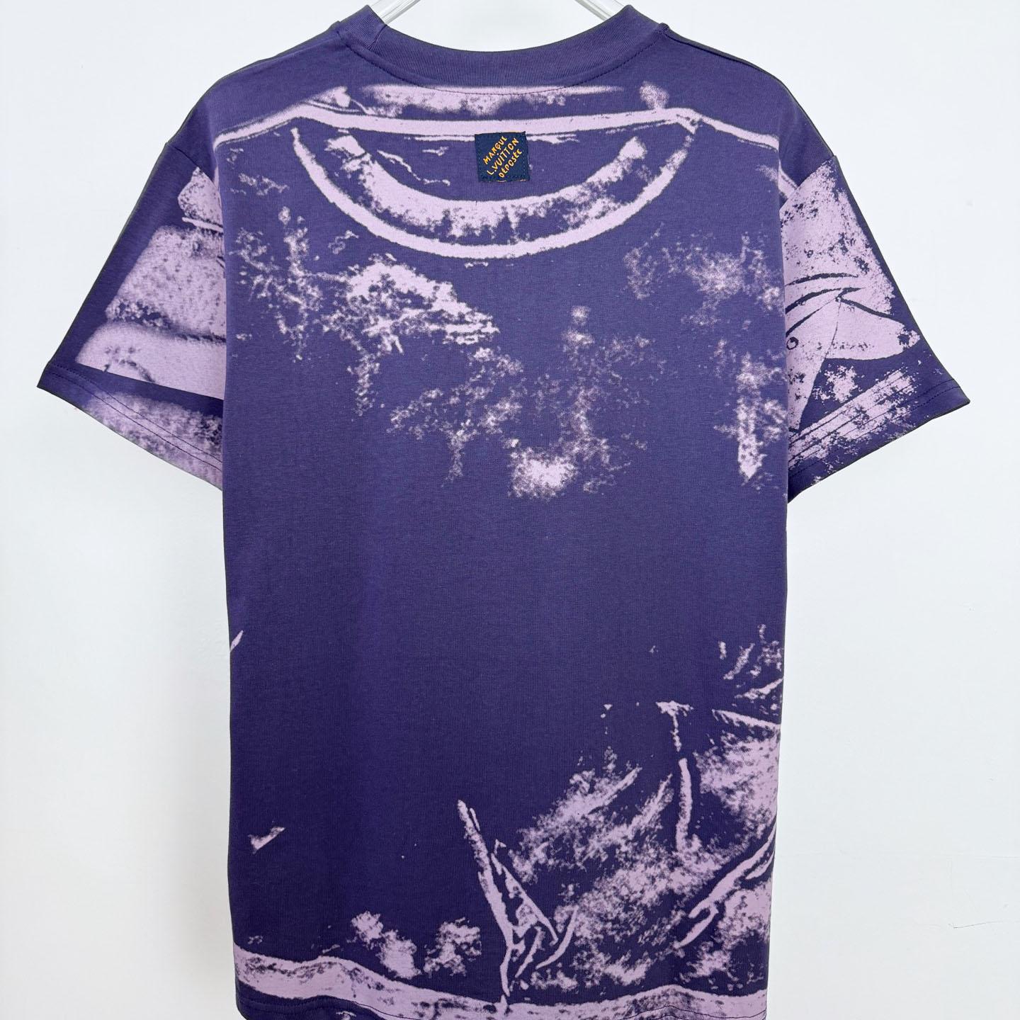  Louis Vuitton Overprinted Vuitton T-Shirt 1AJUDM - DopestKickz