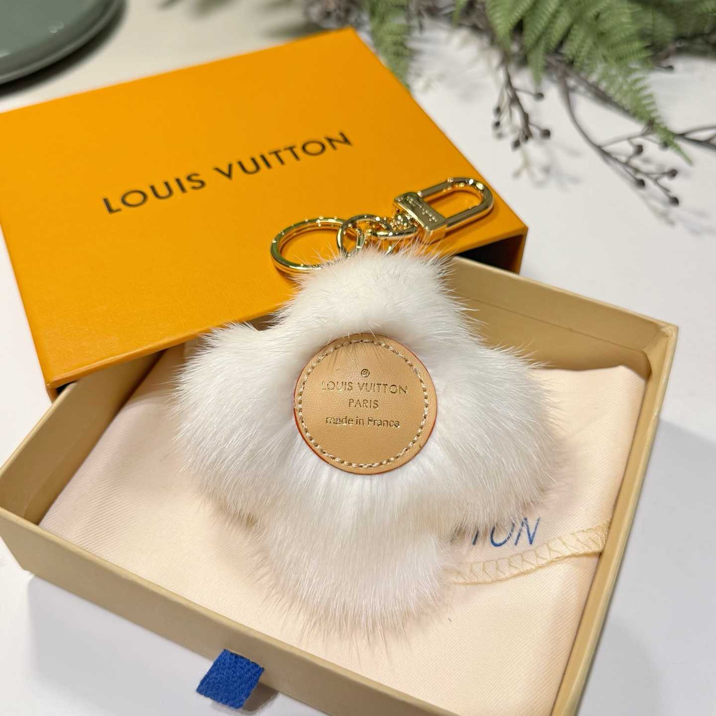 Louis Vuitton Vivienne Fur Key Holder   M02300 - DopestKickz