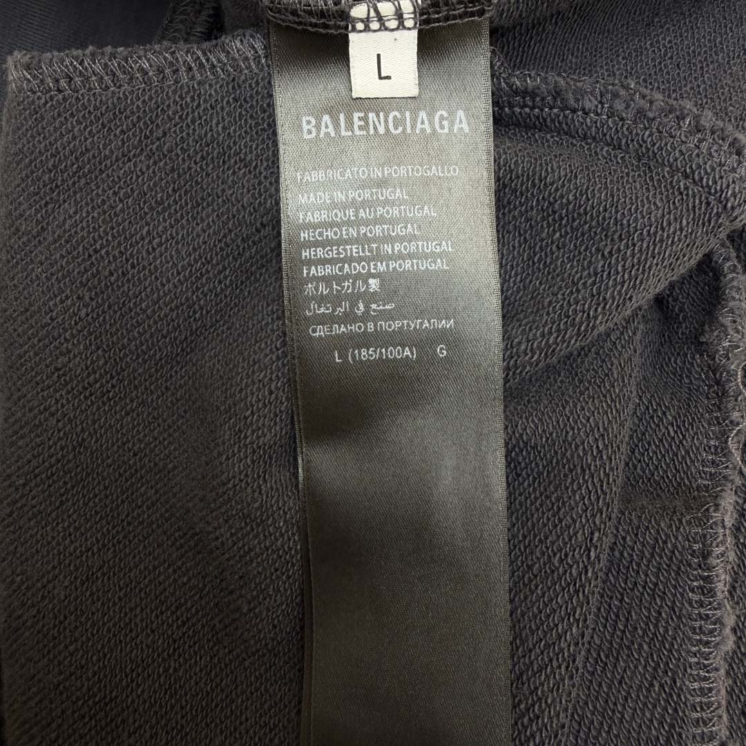 Balenciaga Masking Tape Oversized Zip-up Hoodie  - DopestKickz