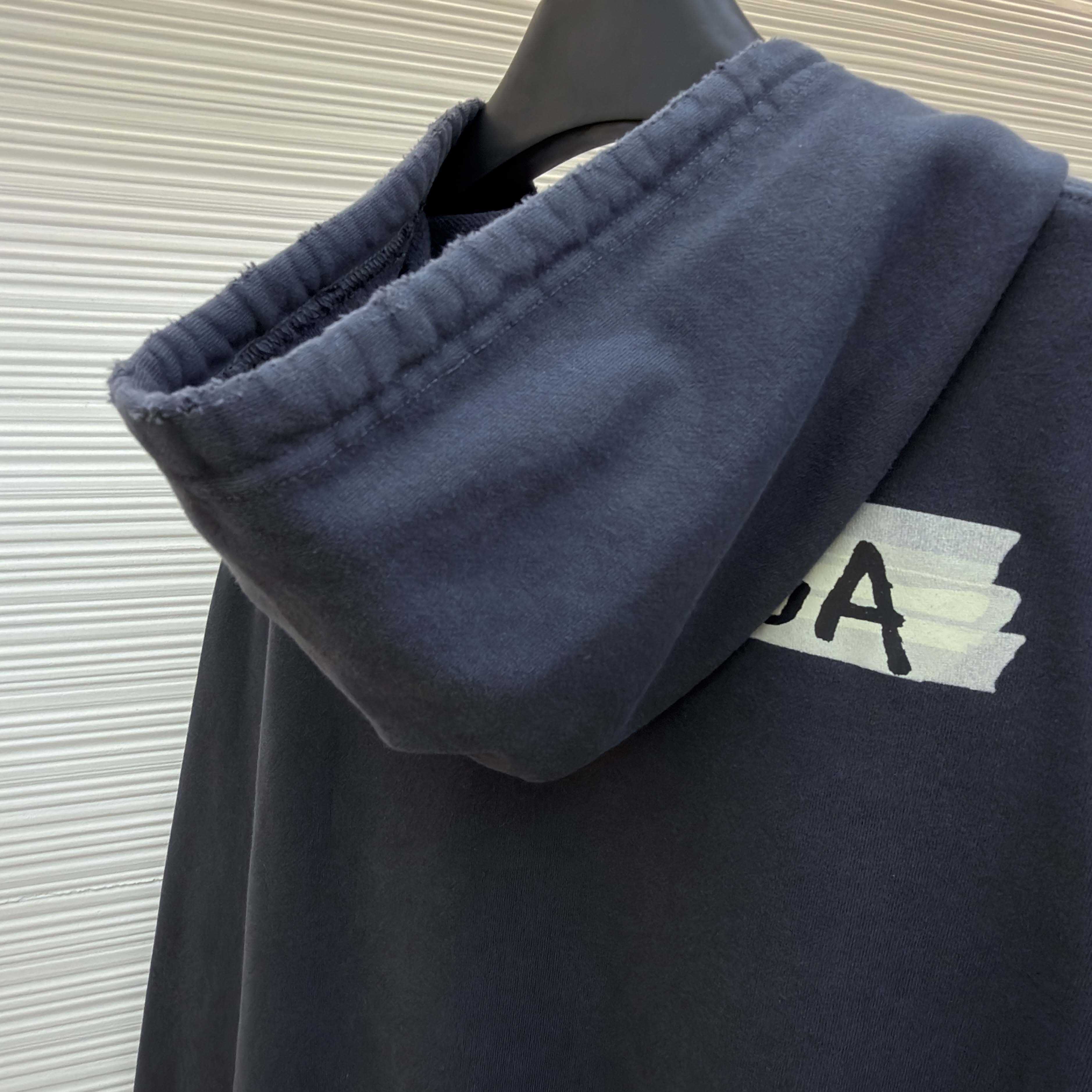 Balenciaga Masking Tape Oversized Zip-up Hoodie  - DopestKickz