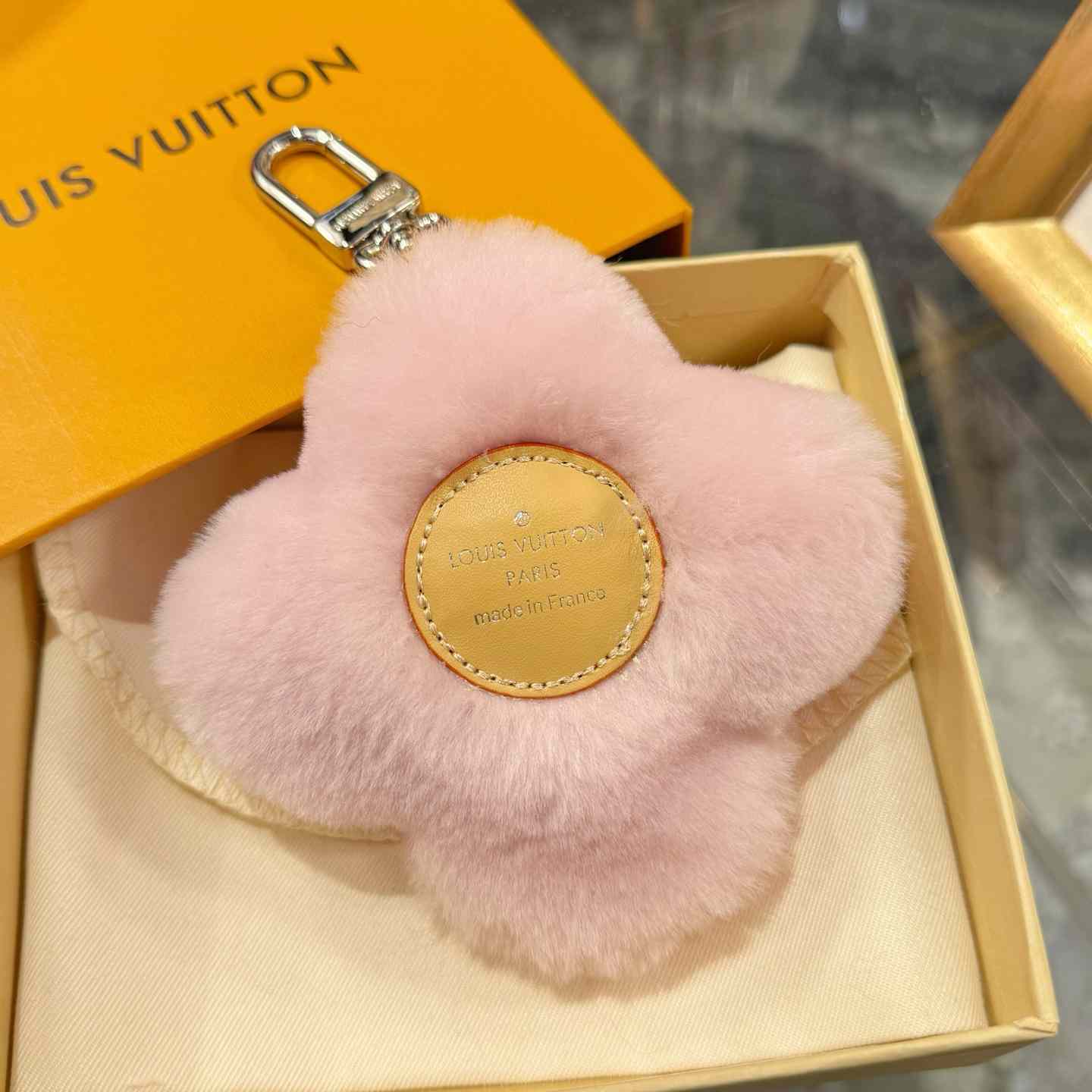 Louis Vuitton Vivienne Shearling Bag Charm   - DopestKickz