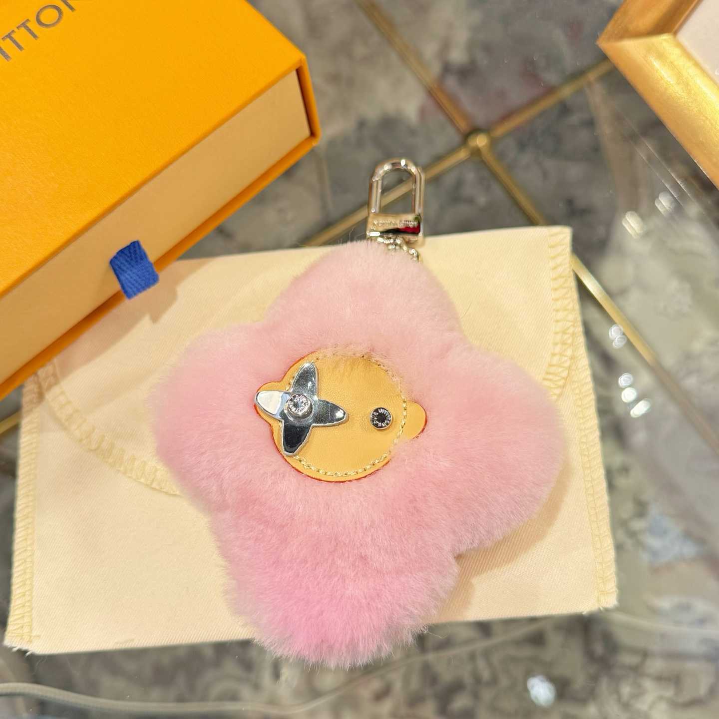 Louis Vuitton Vivienne Shearling Bag Charm   - DopestKickz