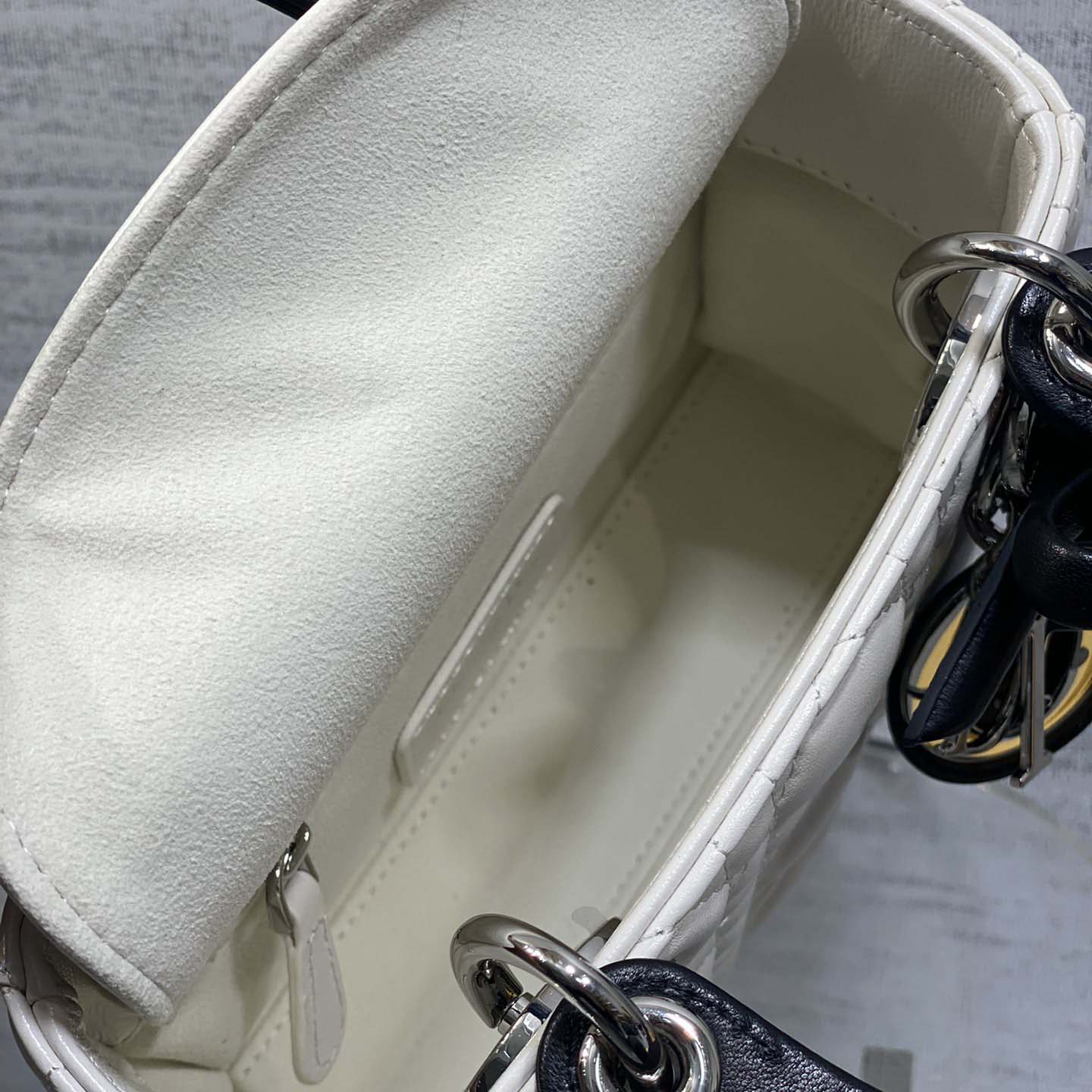 Dior Or Mini Lady Dior Bag with Chain  - DopestKickz