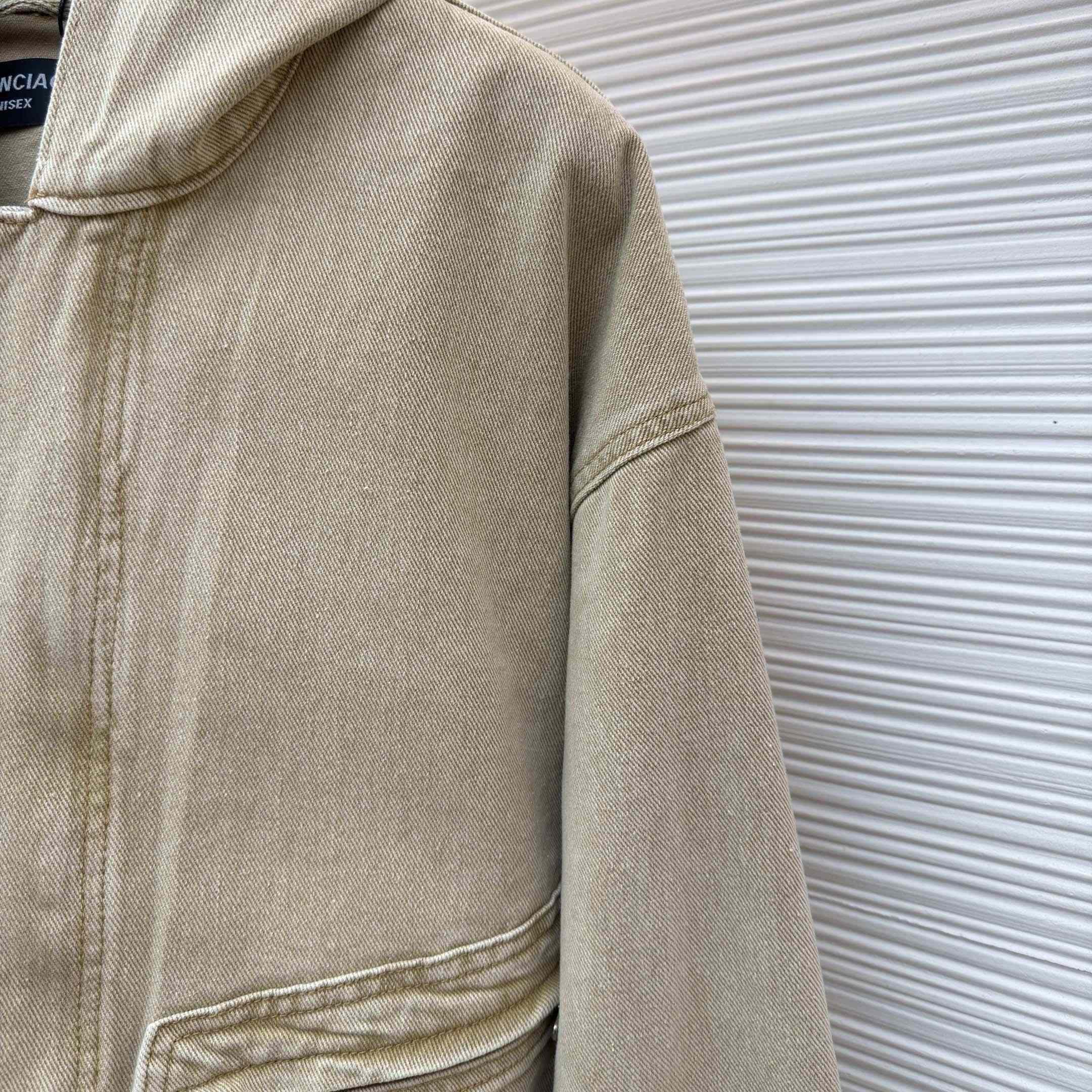 Balenciaga Zipped-pocket Long-sleeves Denim Jacket - DopestKickz