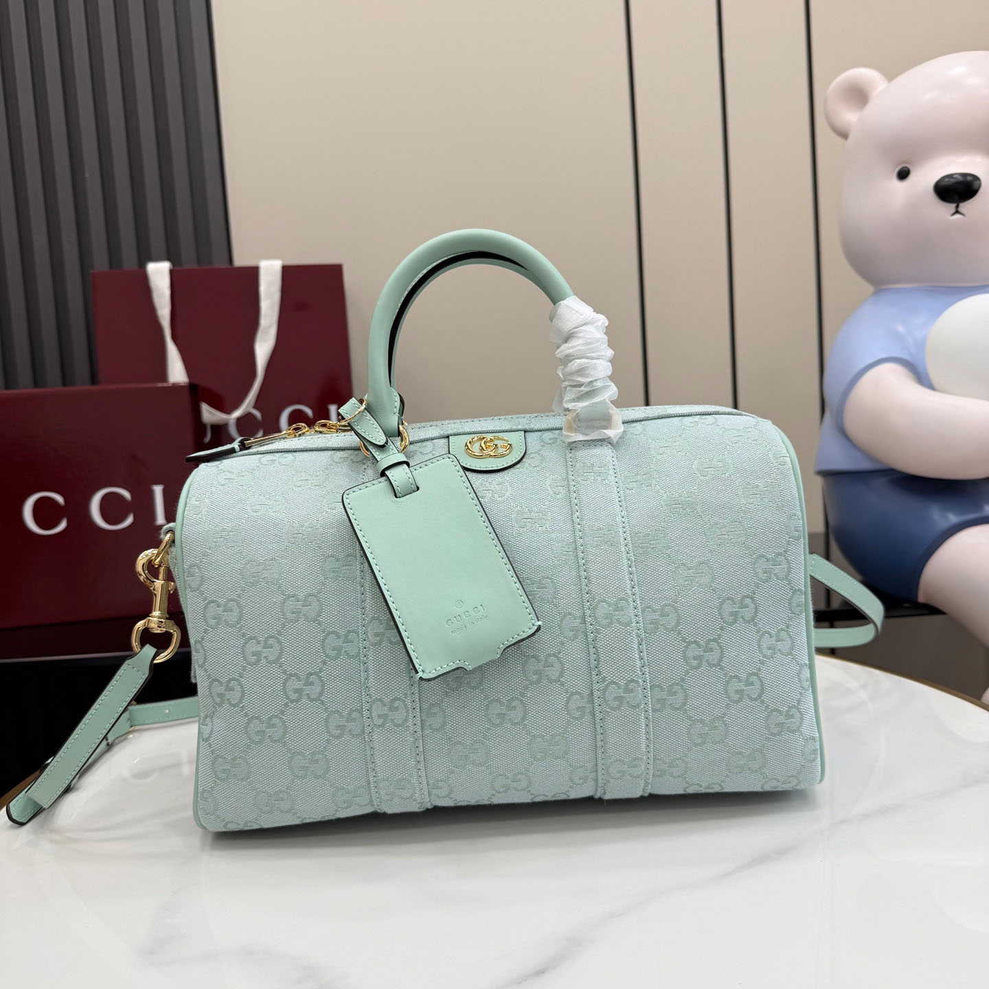 Gucci Ophidia Medium Boston Bag 857595 - DopestKickz