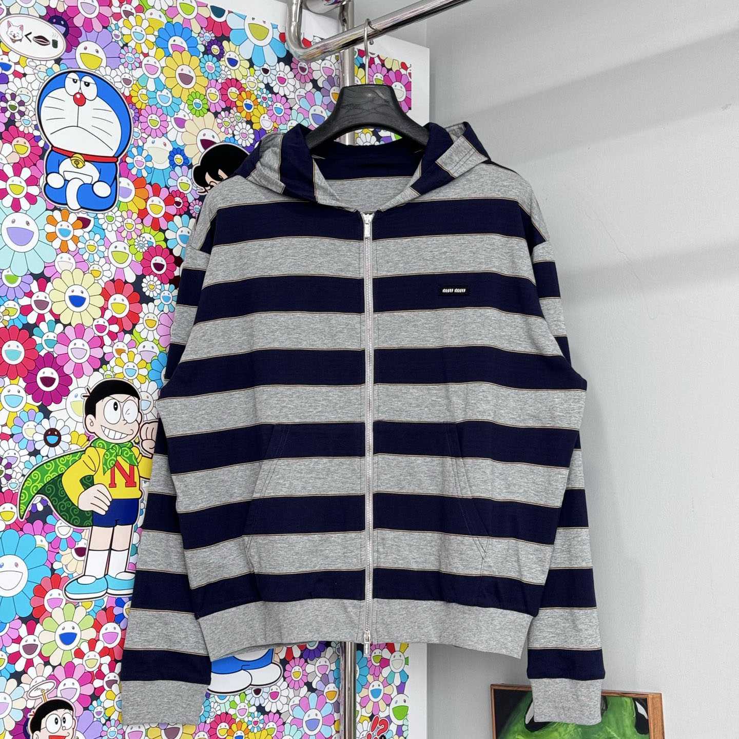 Miu Miu Striped Jersey hHodie - DopestKickz