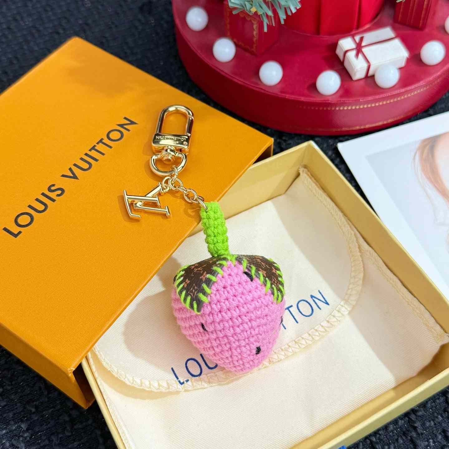 Louis Vuitton Berrylicious Crochet Bag Charm   M02583 - DopestKickz