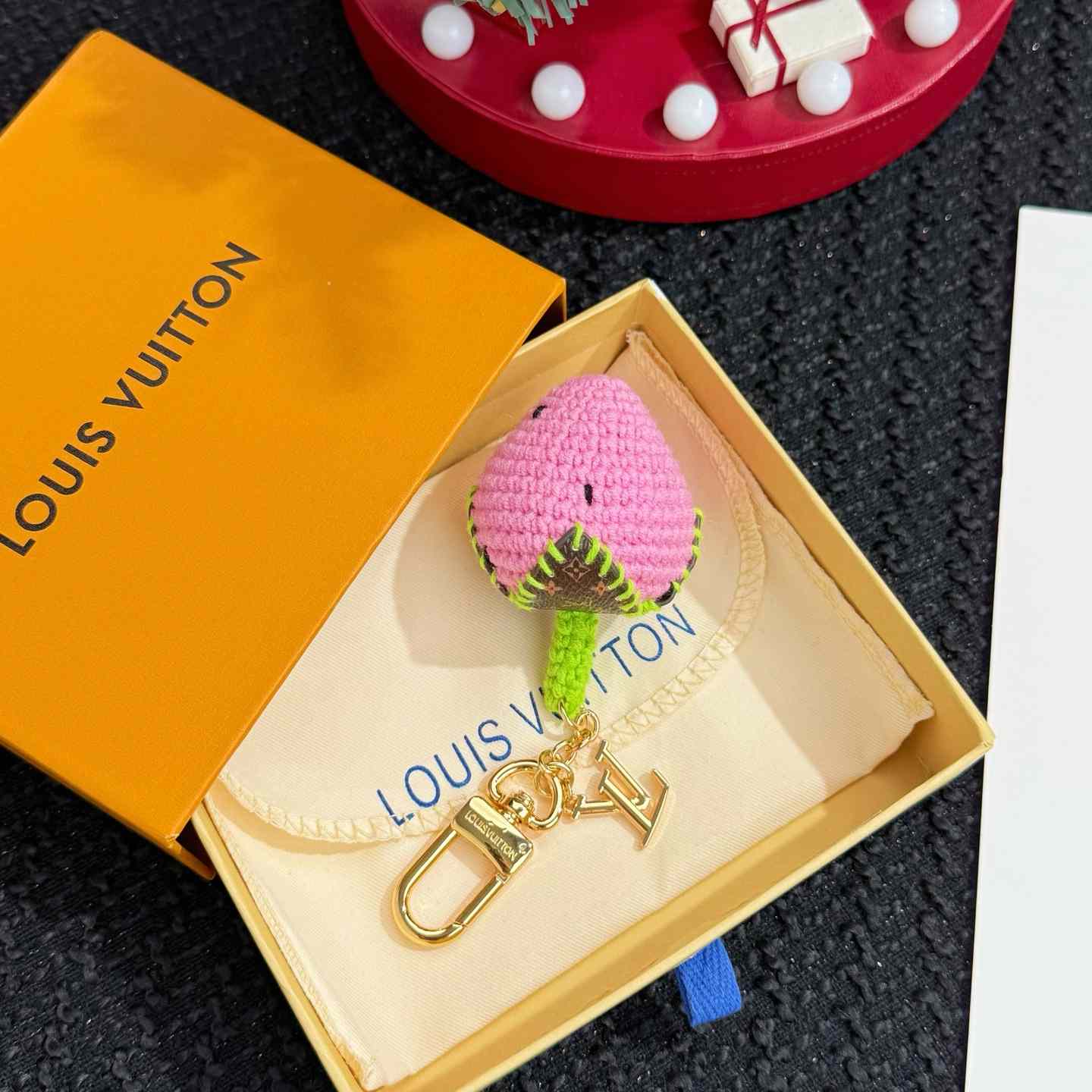 Louis Vuitton Berrylicious Crochet Bag Charm   M02583 - DopestKickz