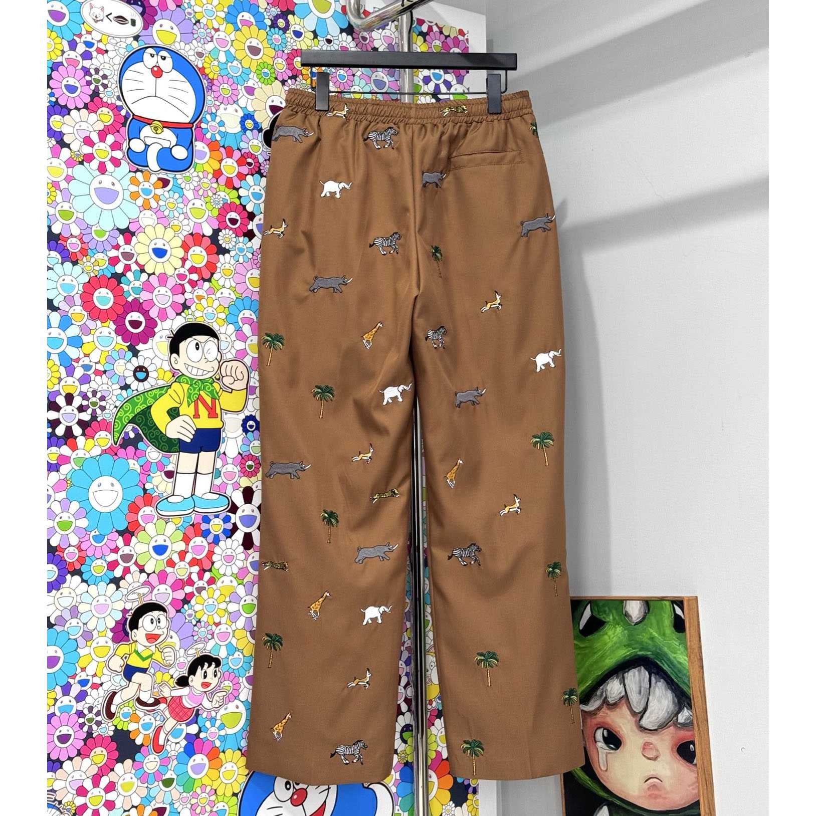 Louis Vuitton LV x The Darjeeling Limited Fil Coupe Drawstring Pants   1AJUMF - DopestKickz