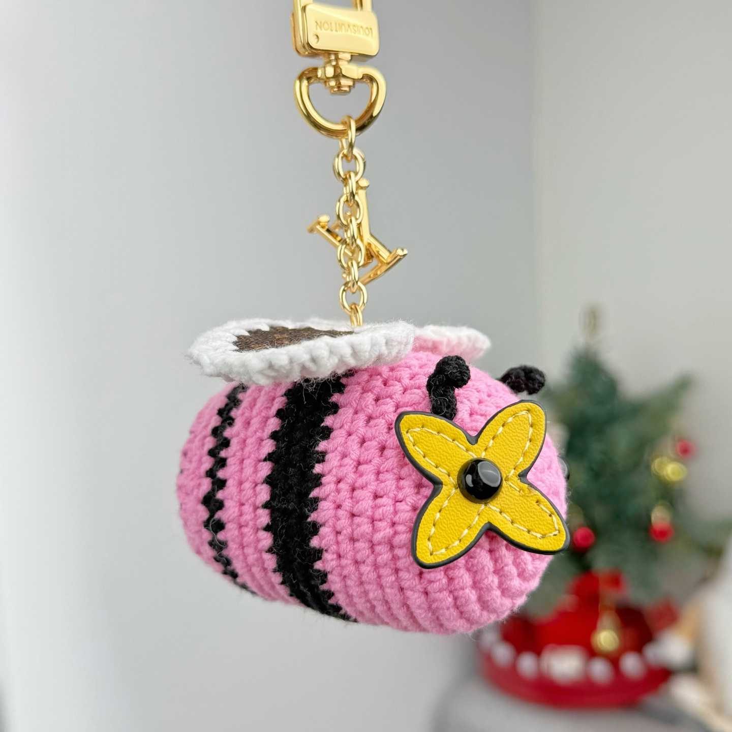 Louis Vuitton Bee LV Crochet Bag Charm   M02585 - DopestKickz