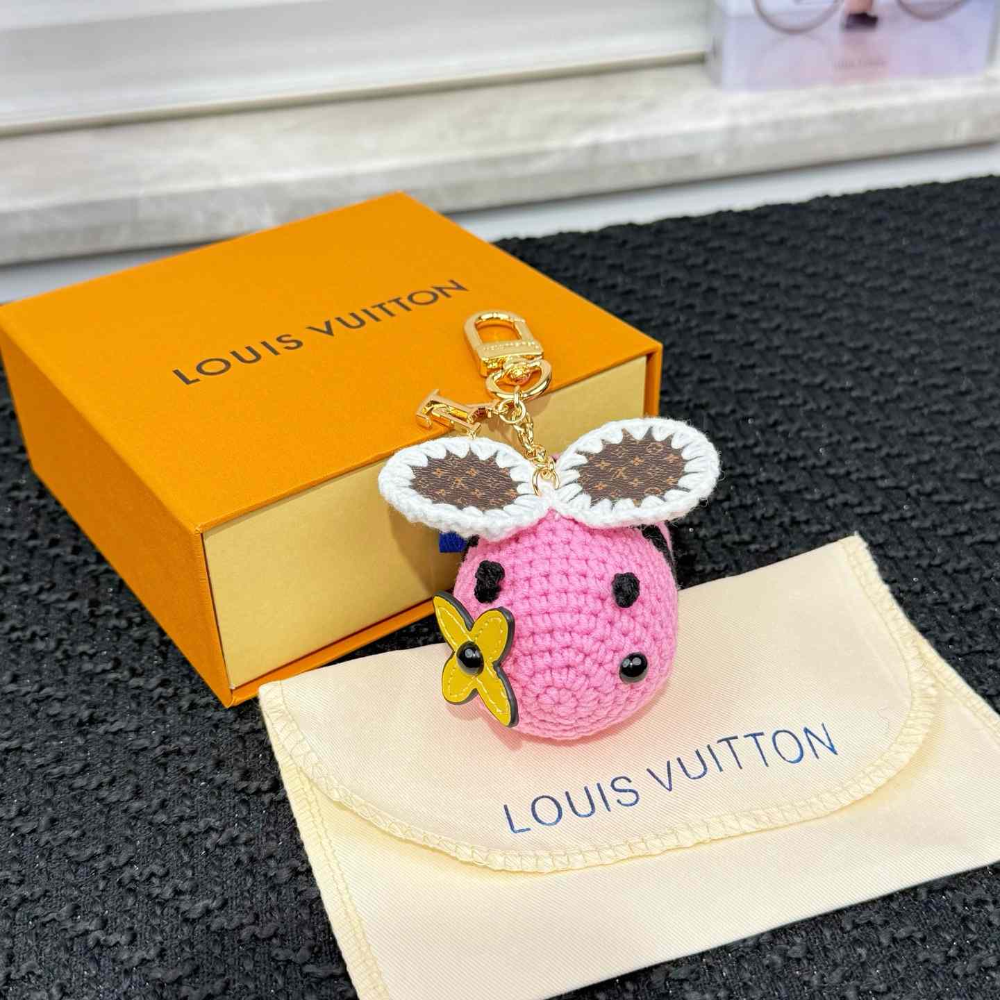 Louis Vuitton Bee LV Crochet Bag Charm   M02585 - DopestKickz