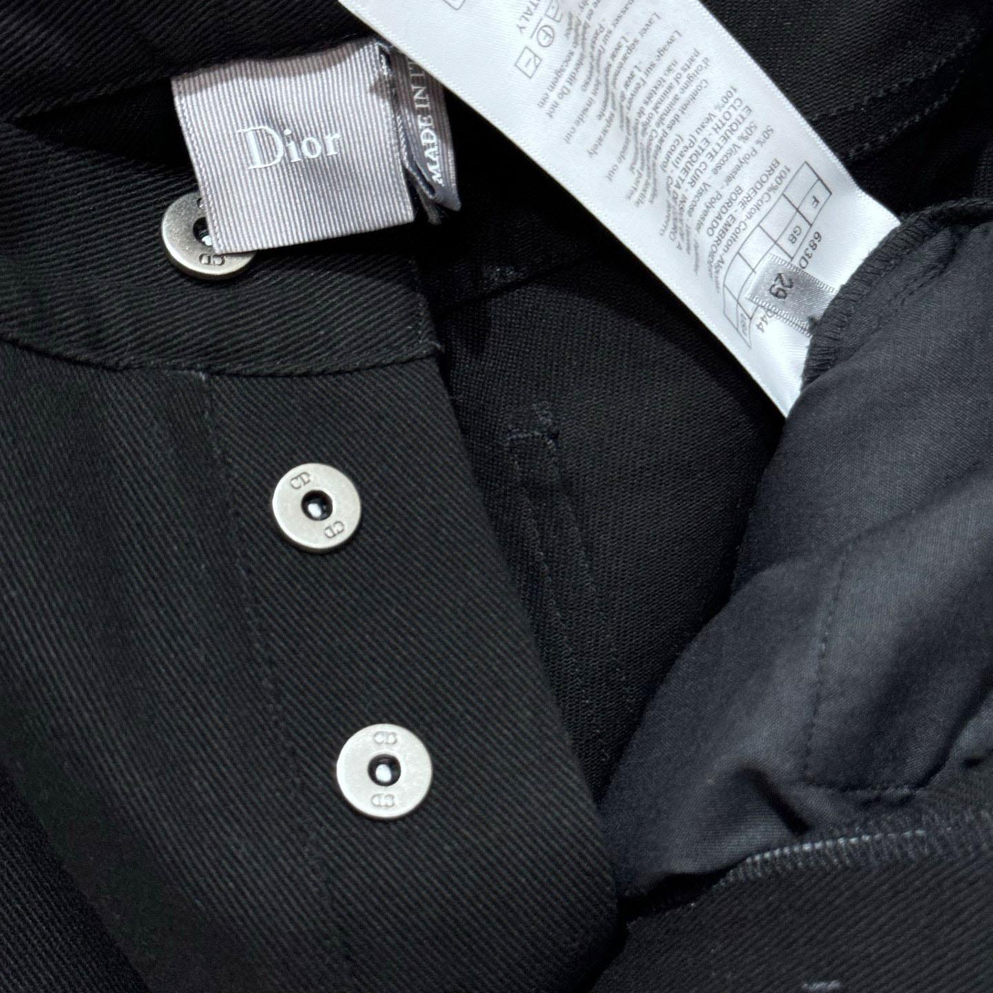 Dior Long Regular Jeans with Dior Clover Embroideries  - DopestKickz