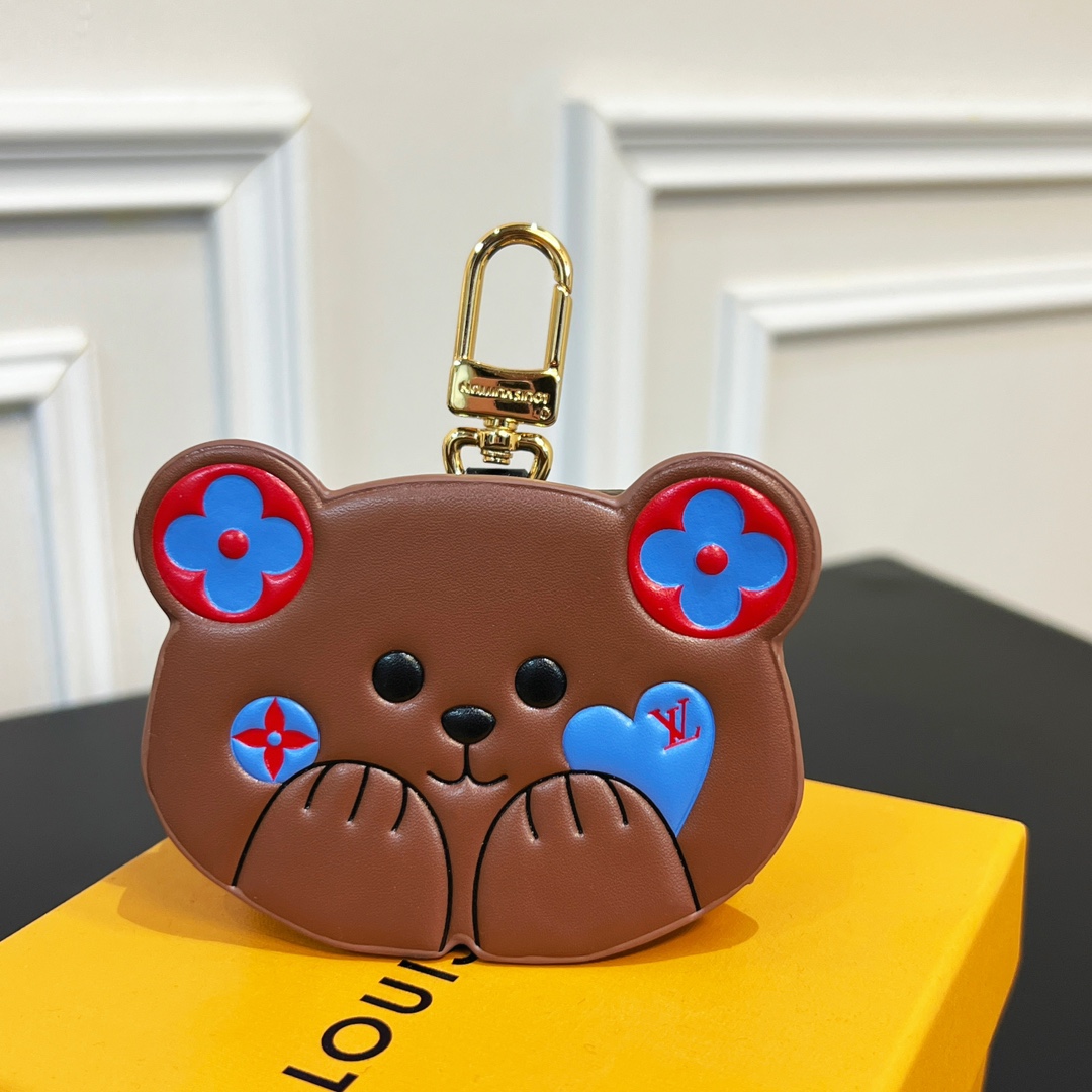 Louis Vuitton Monogram Teddy Bear Earphone Case   - DopestKickz