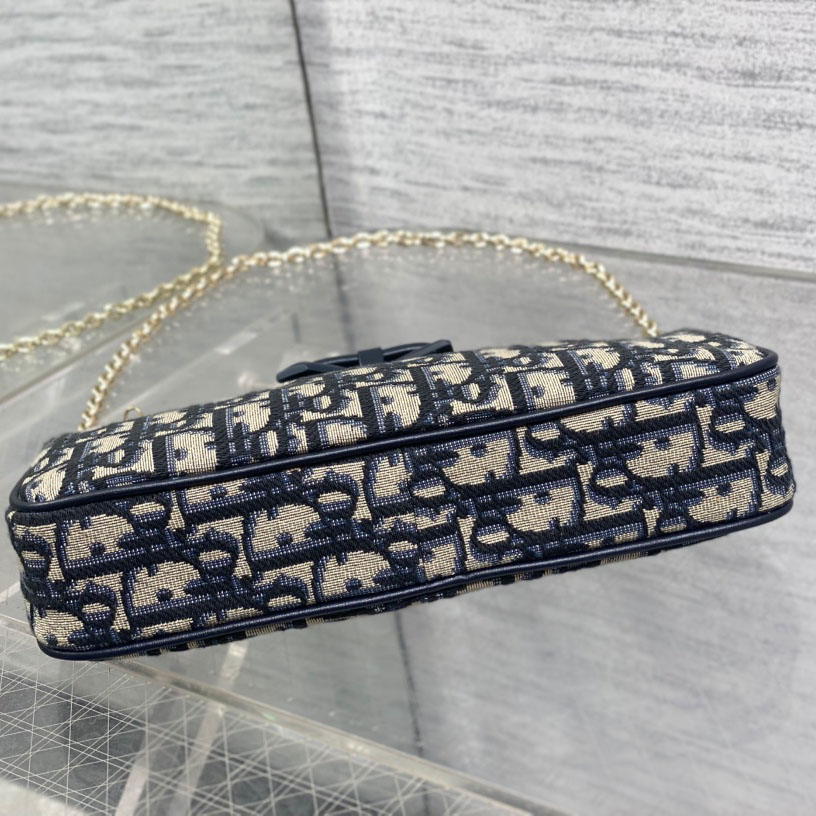 Dior Oblique Bow Pouch with Chain - DopestKickz