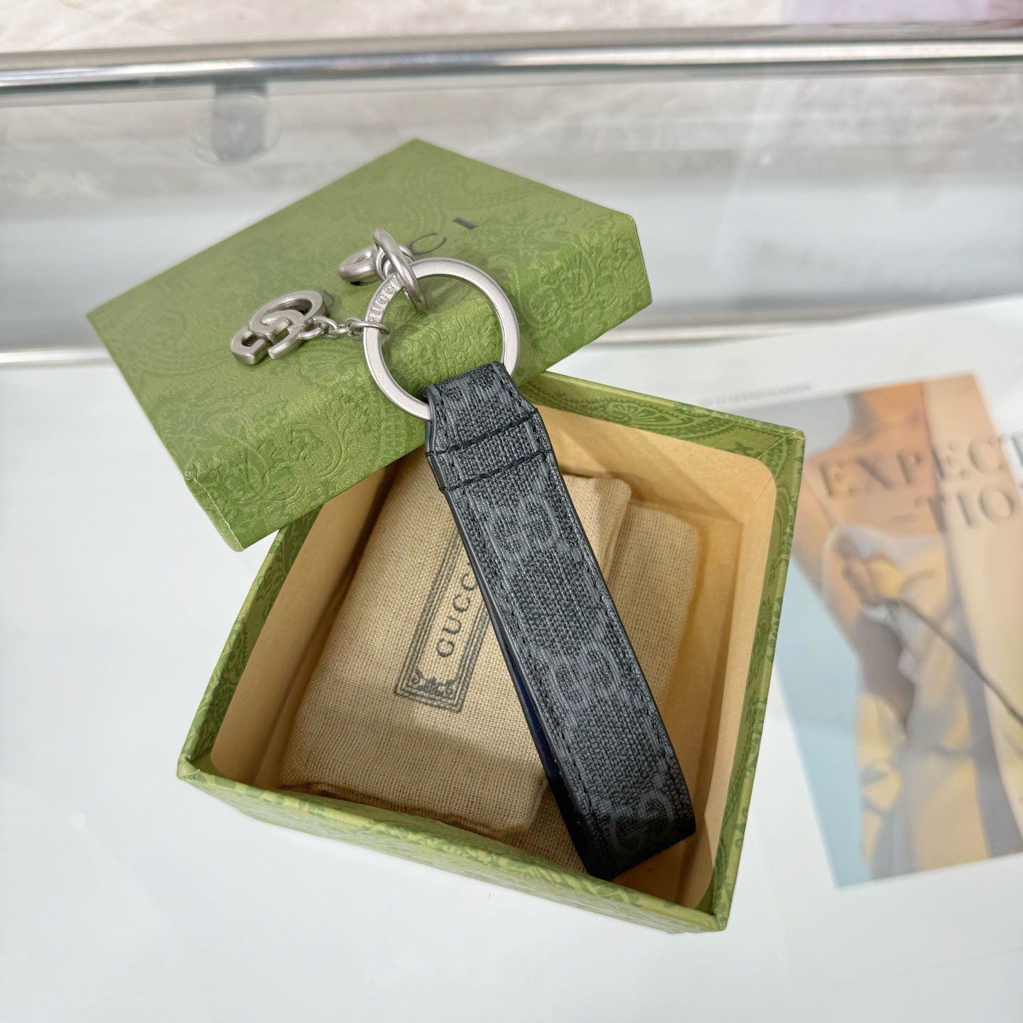 Gucci GG Keychain With Double G  - DopestKickz