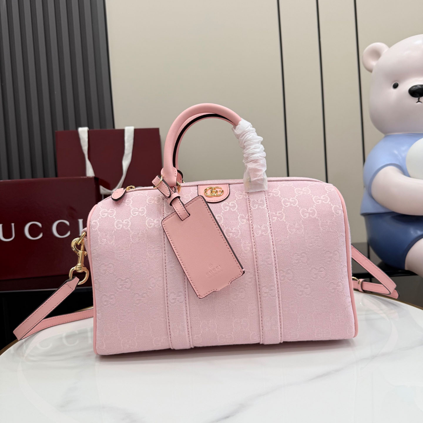 Gucci Ophidia Medium Boston Bag 857595 - DopestKickz