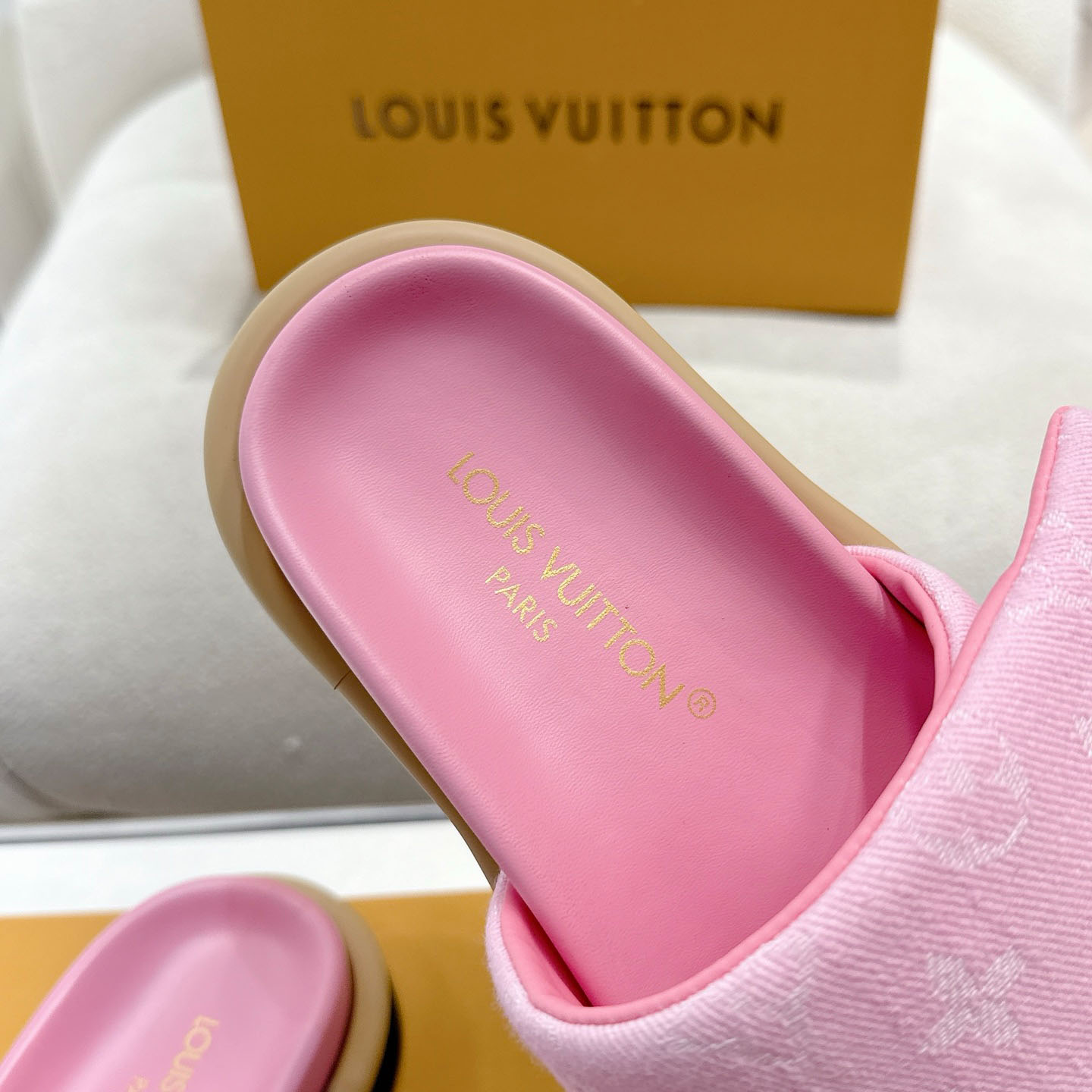 Louis Vuitton Pool Pillow Flat Comfort Mule 1AGUZH - DopestKickz