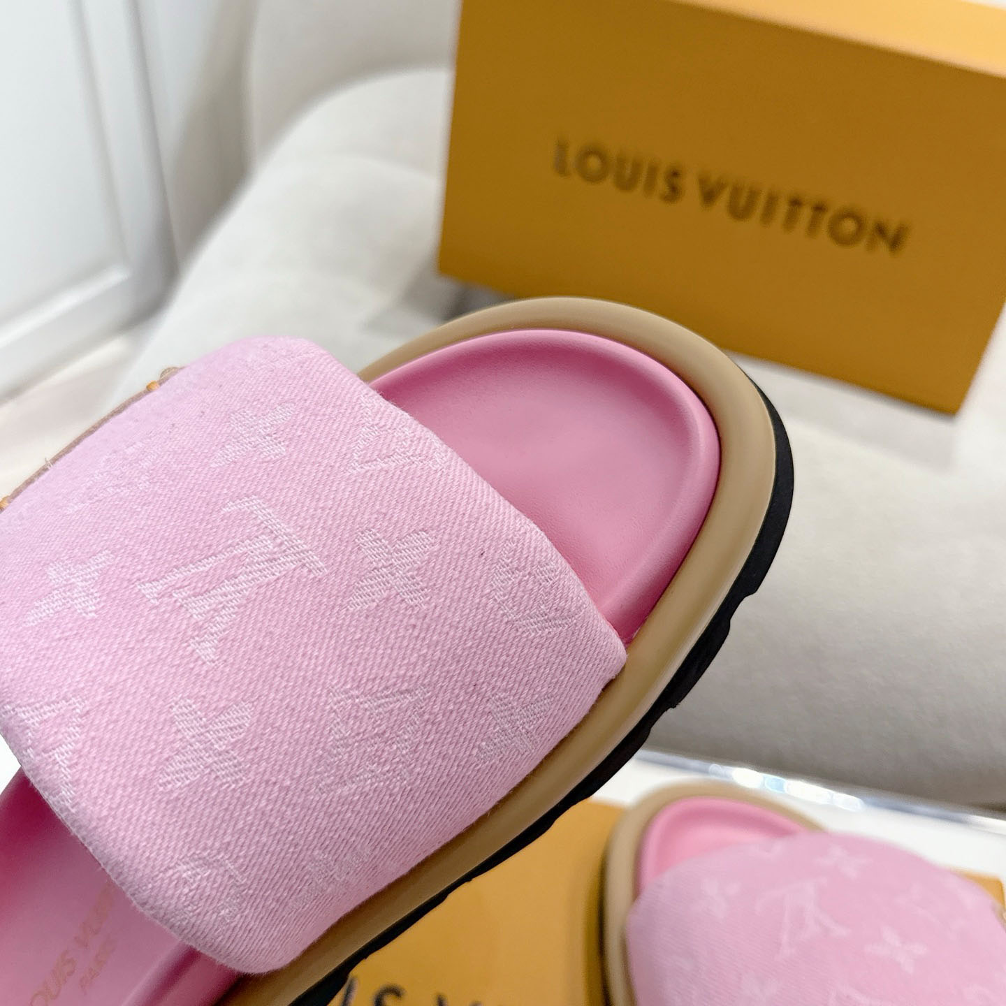 Louis Vuitton Pool Pillow Flat Comfort Mule 1AGUZH - DopestKickz