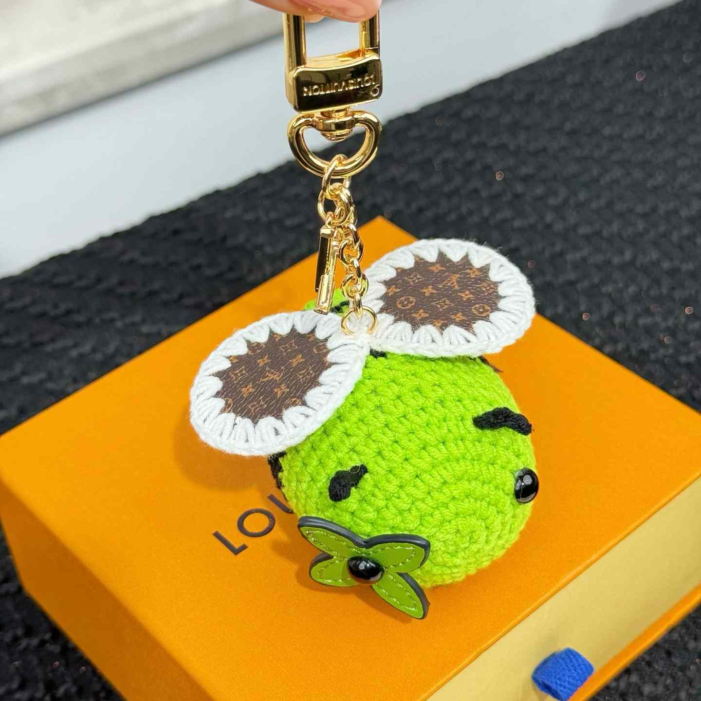 Louis Vuitton Bee LV Crochet Bag Charm   M02585 - DopestKickz