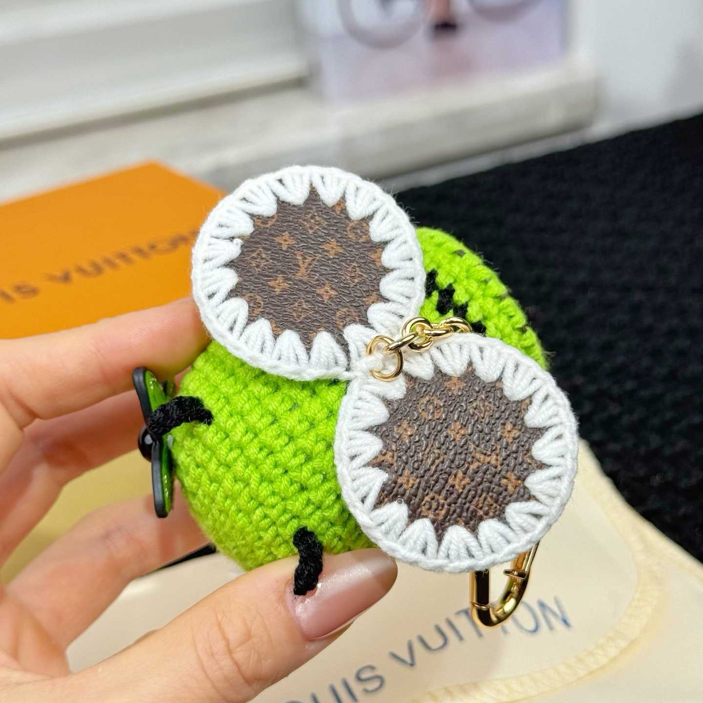 Louis Vuitton Bee LV Crochet Bag Charm   M02585 - DopestKickz