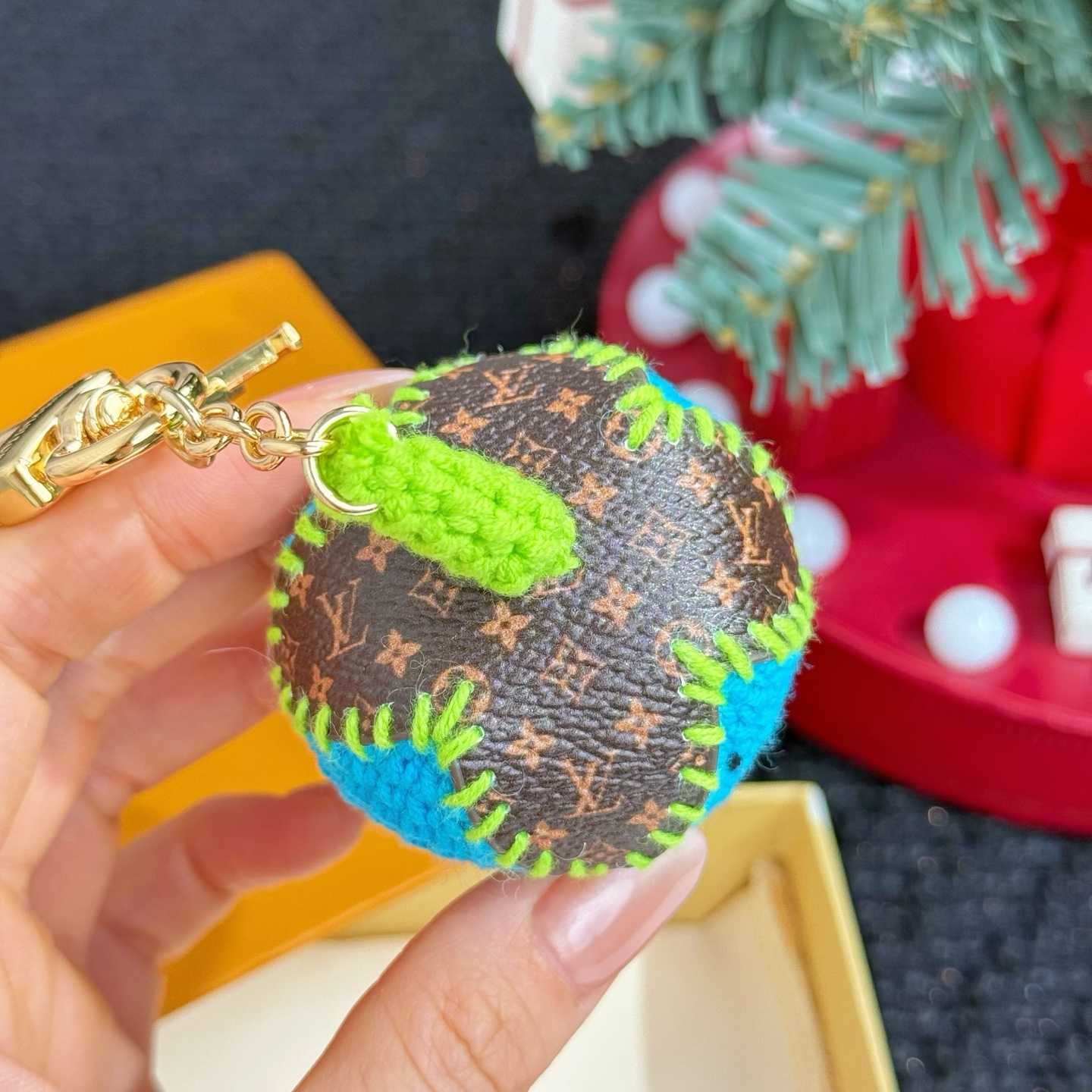 Louis Vuitton Berrylicious Crochet Bag Charm   M02583 - DopestKickz