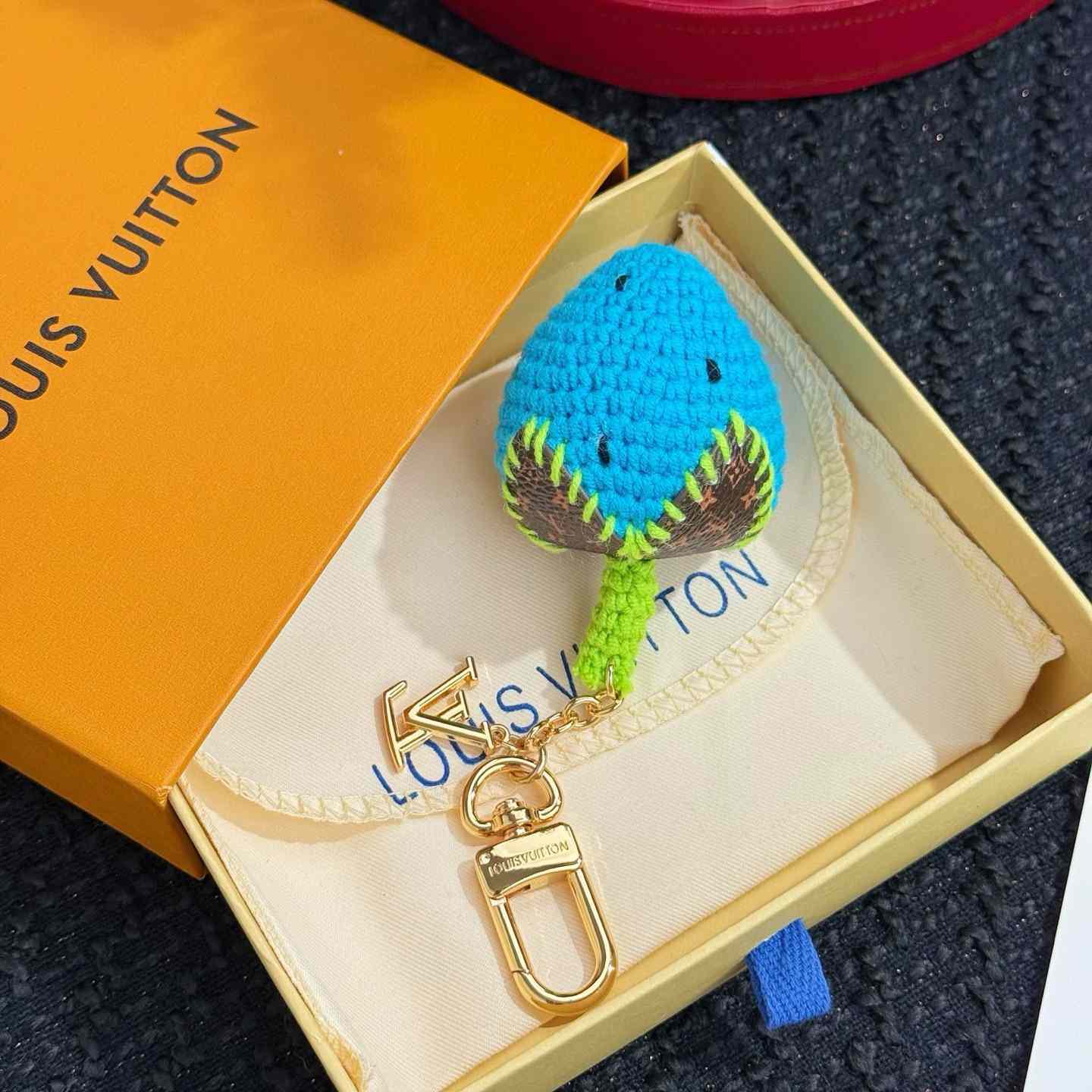 Louis Vuitton Berrylicious Crochet Bag Charm   M02583 - DopestKickz