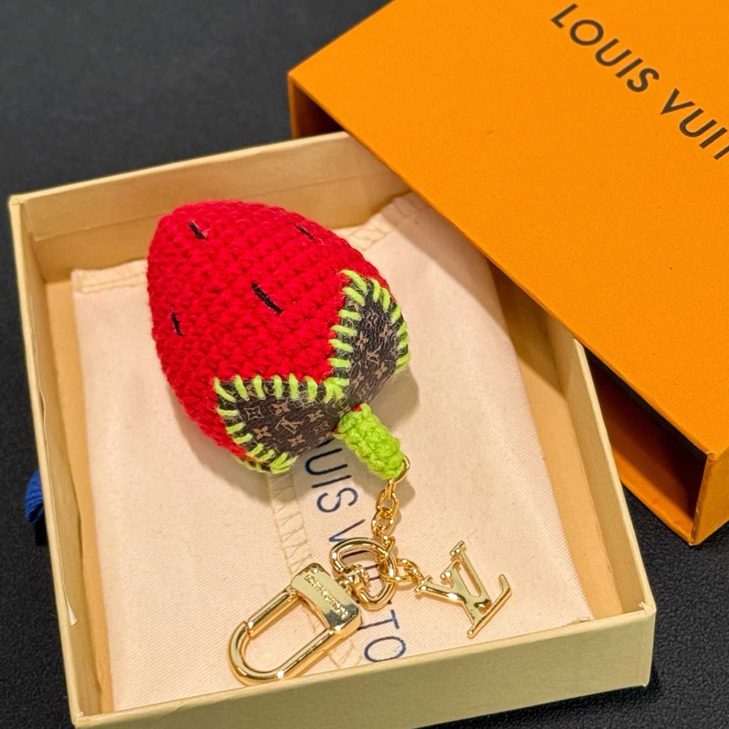 Louis Vuitton Berrylicious Crochet Bag Charm   M02583 - DopestKickz