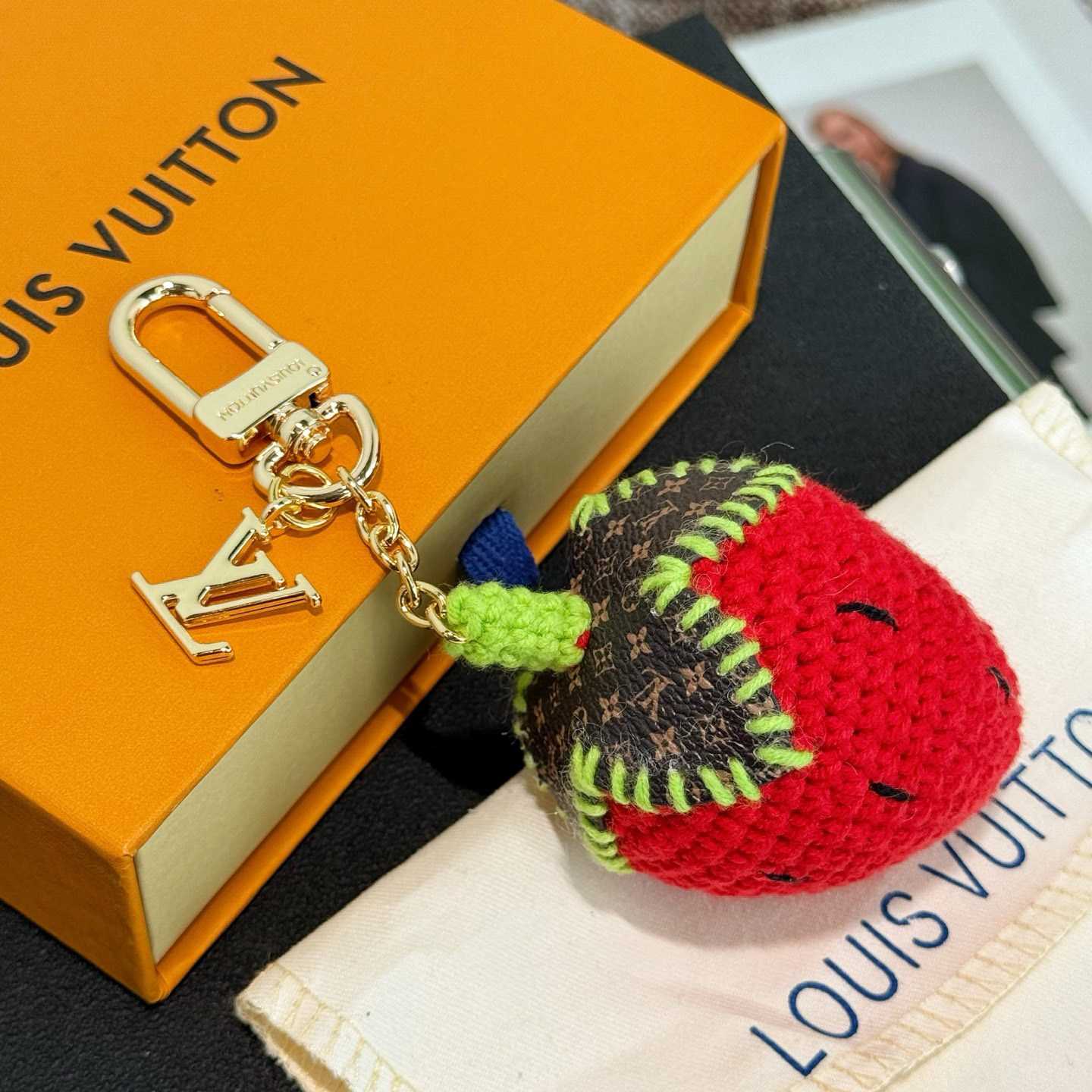 Louis Vuitton Berrylicious Crochet Bag Charm   M02583 - DopestKickz