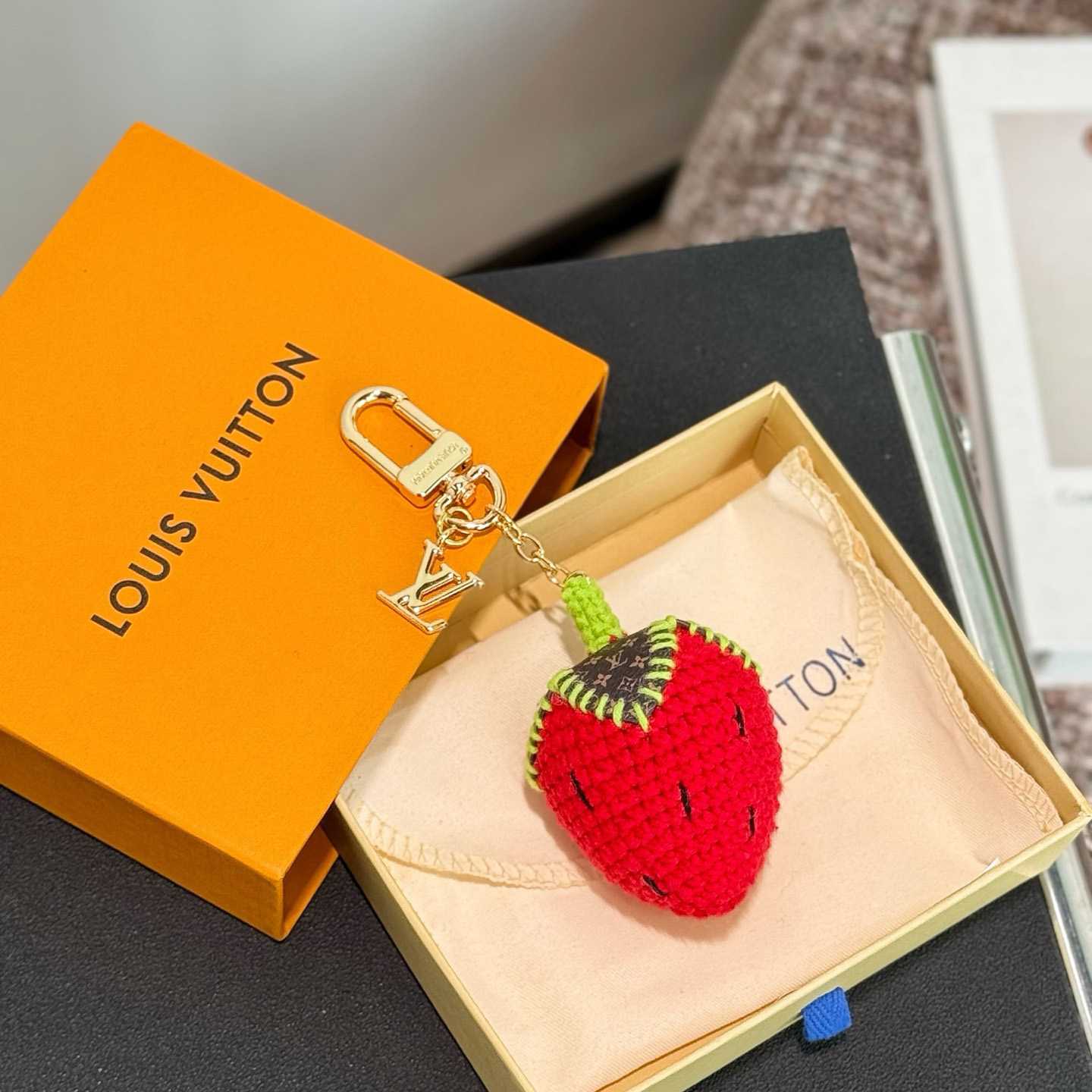 Louis Vuitton Berrylicious Crochet Bag Charm   M02583 - DopestKickz
