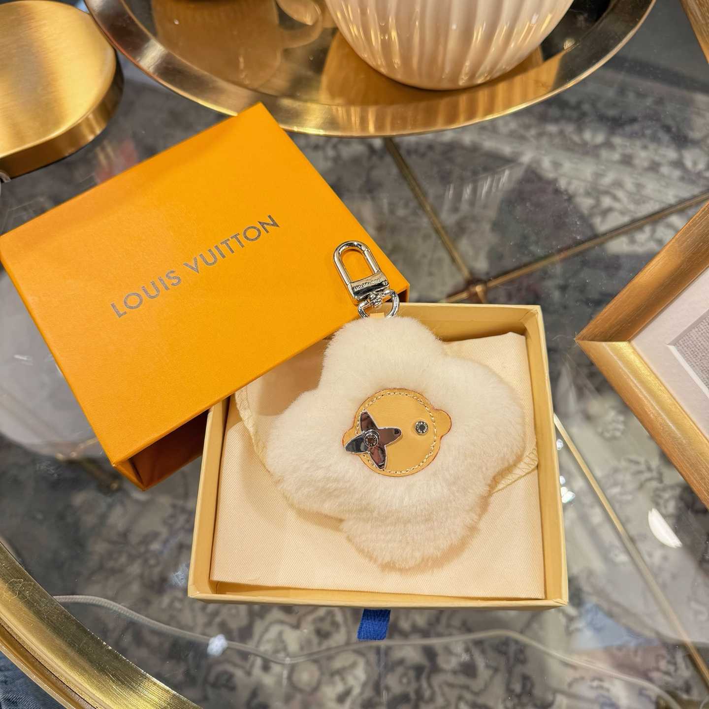 Louis Vuitton Vivienne Shearling Bag Charm  M03455 - DopestKickz