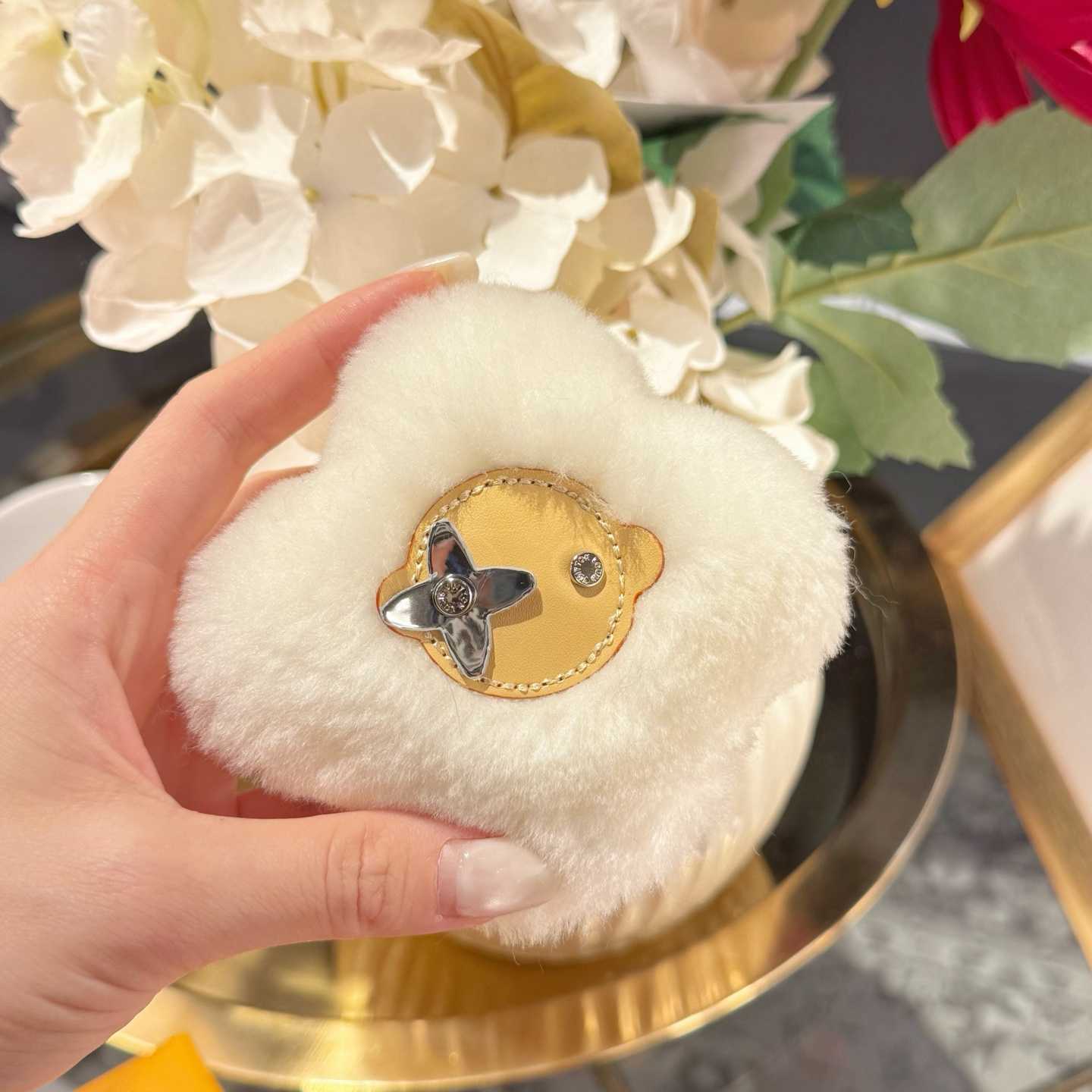 Louis Vuitton Vivienne Shearling Bag Charm  M03455 - DopestKickz