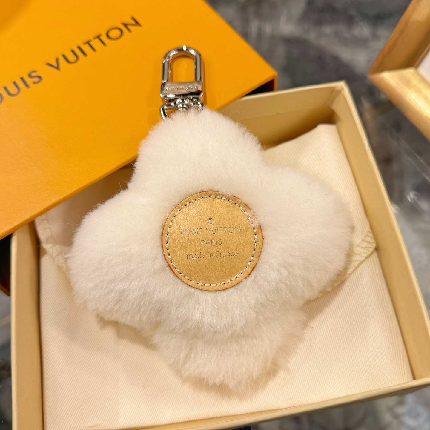 Louis Vuitton Vivienne Shearling Bag Charm  M03455 - DopestKickz