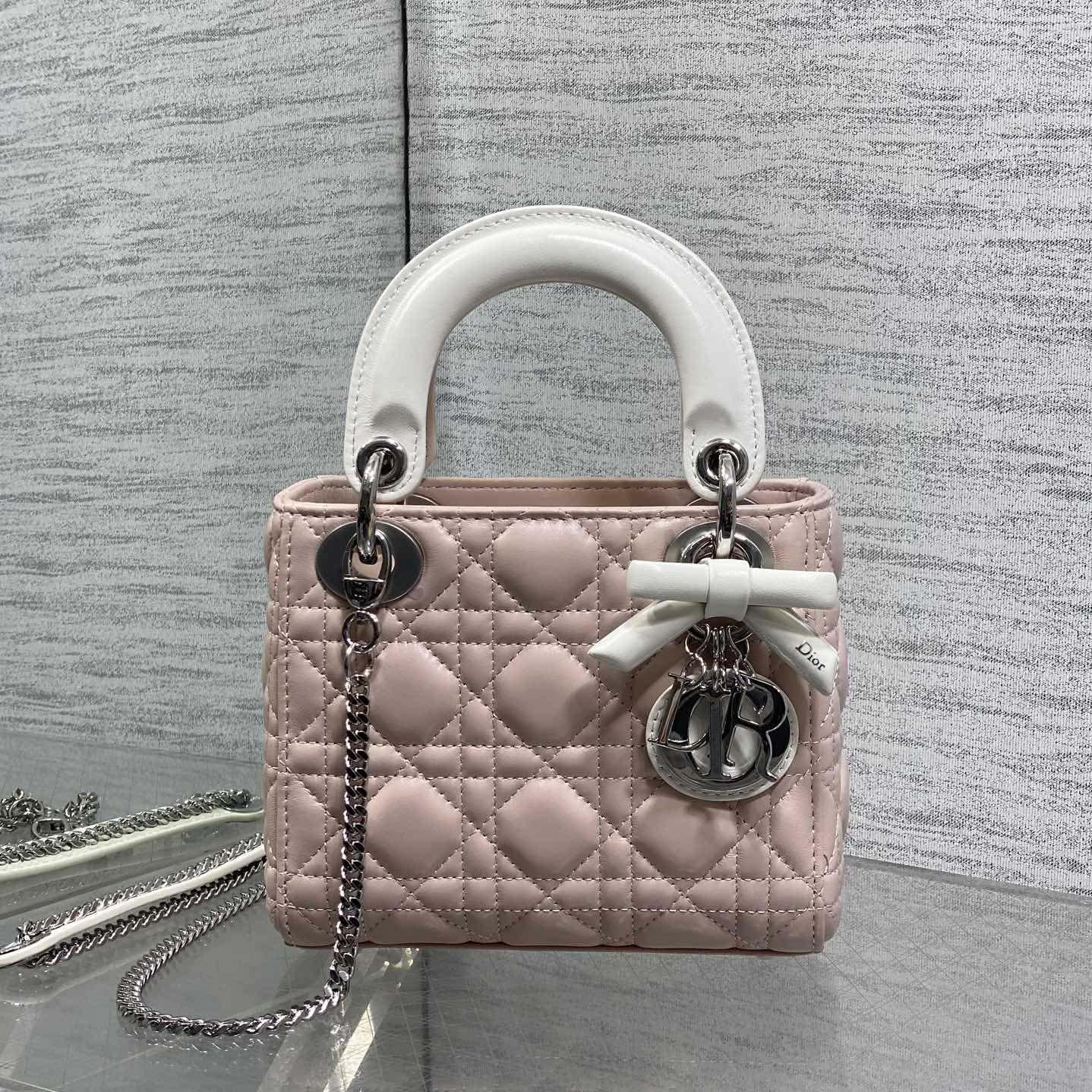 Dior Or Mini Lady Dior Bag with Chain  - DopestKickz