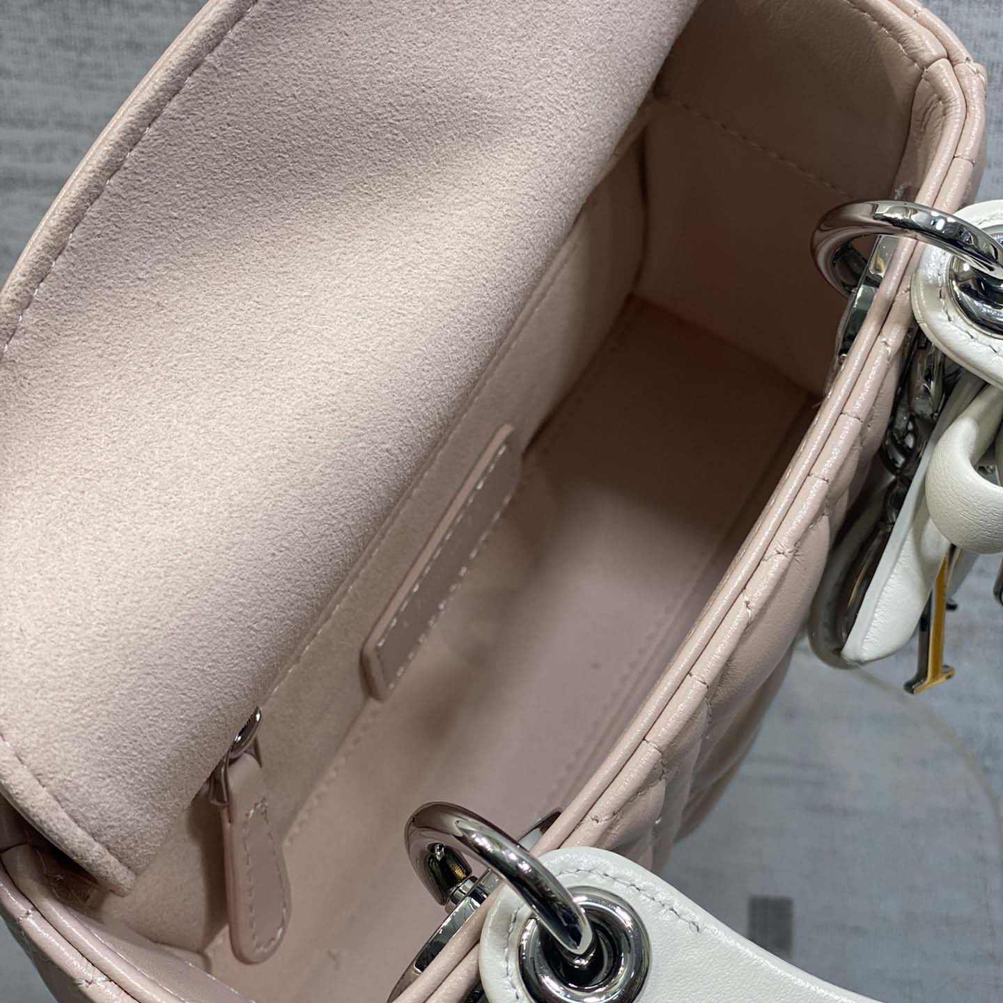 Dior Or Mini Lady Dior Bag with Chain  - DopestKickz