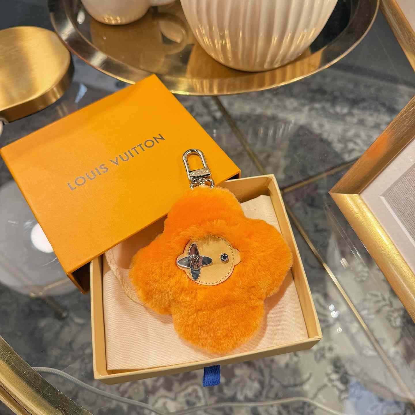 Louis Vuitton Vivienne Shearling Bag Charm   - DopestKickz