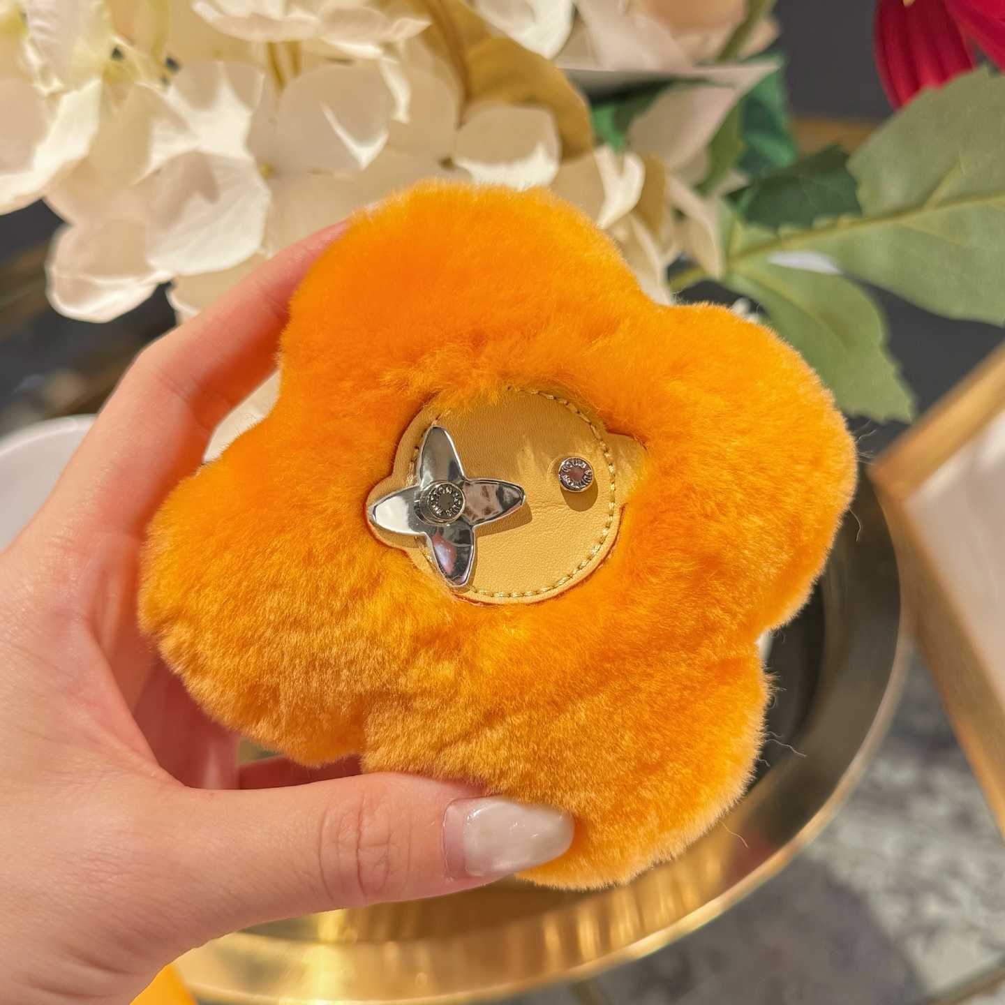 Louis Vuitton Vivienne Shearling Bag Charm   - DopestKickz