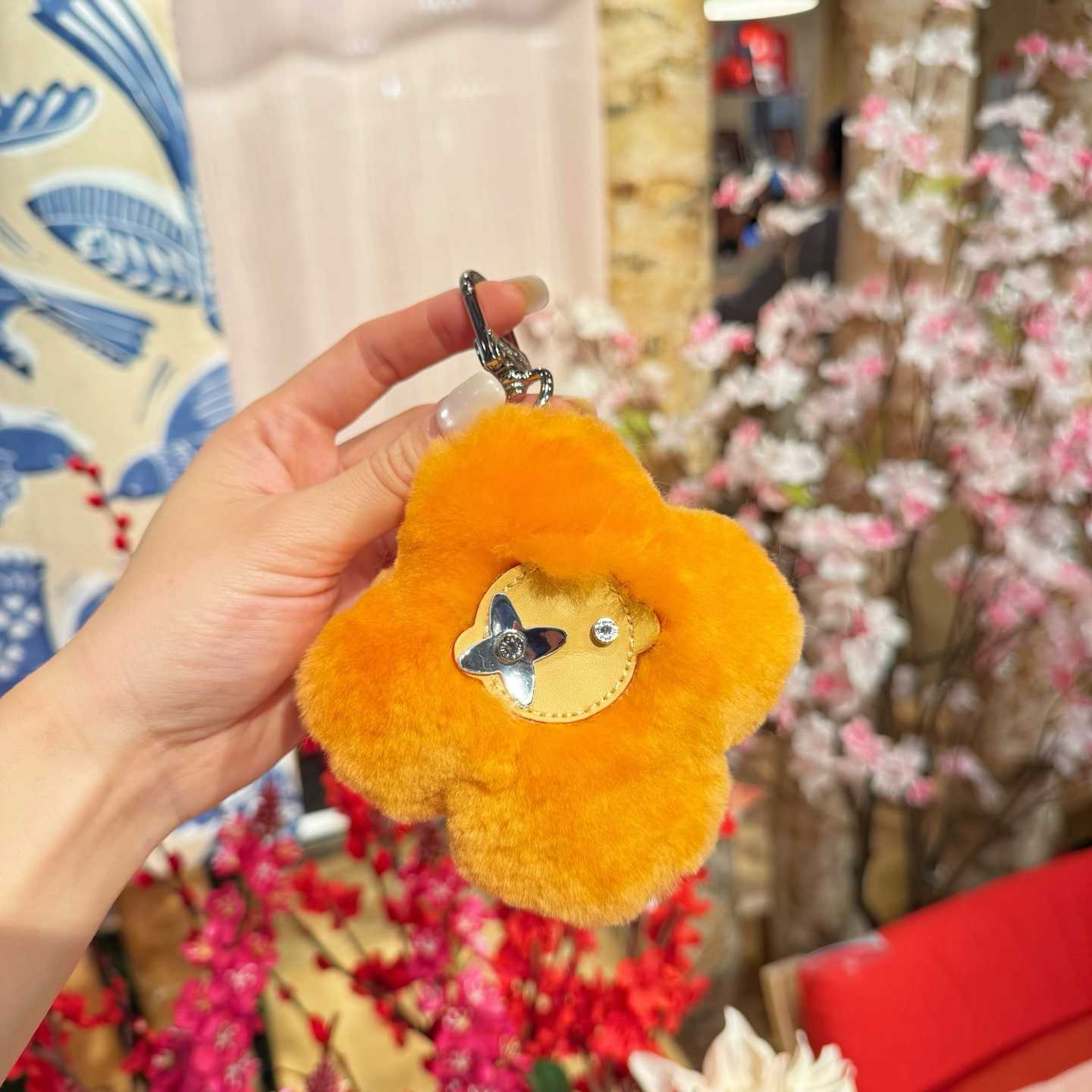 Louis Vuitton Vivienne Shearling Bag Charm   - DopestKickz