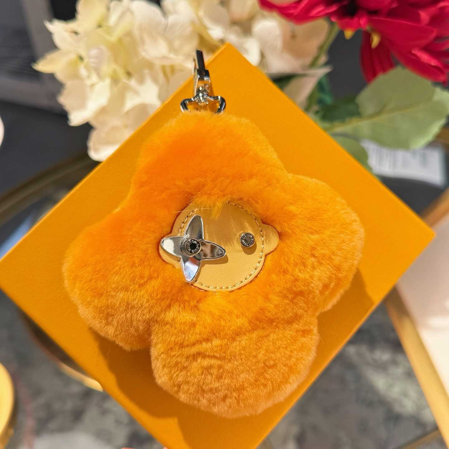 Louis Vuitton Vivienne Shearling Bag Charm   - DopestKickz