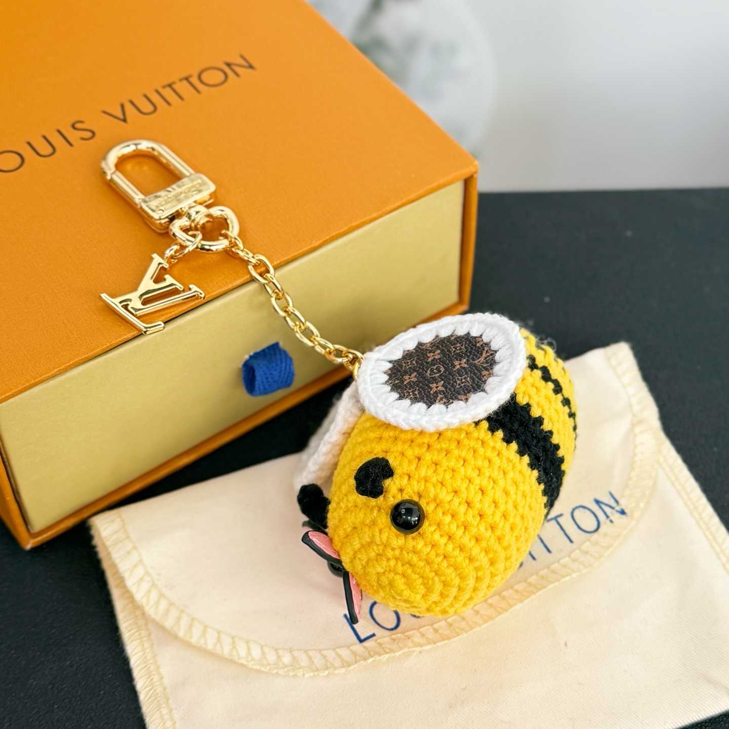 Louis Vuitton Bee LV Crochet Bag Charm   M02585 - DopestKickz