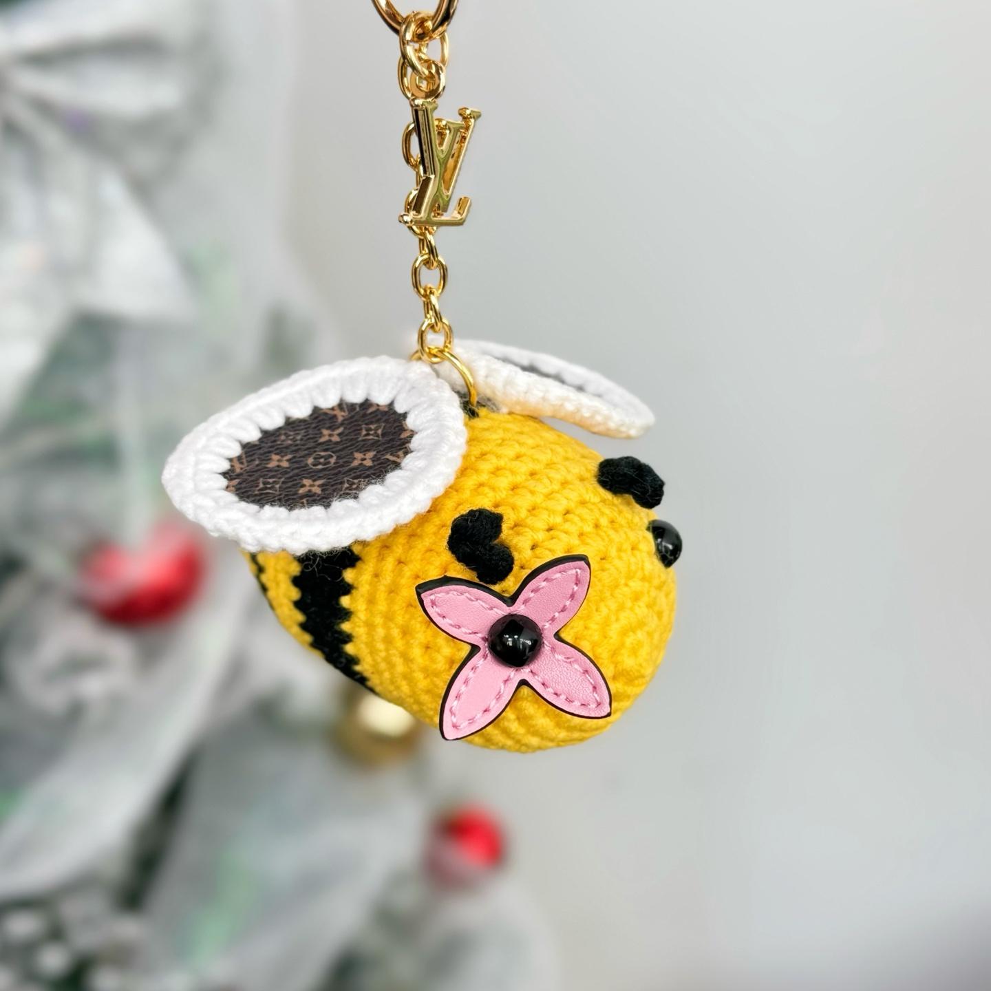 Louis Vuitton Bee LV Crochet Bag Charm   M02585 - DopestKickz