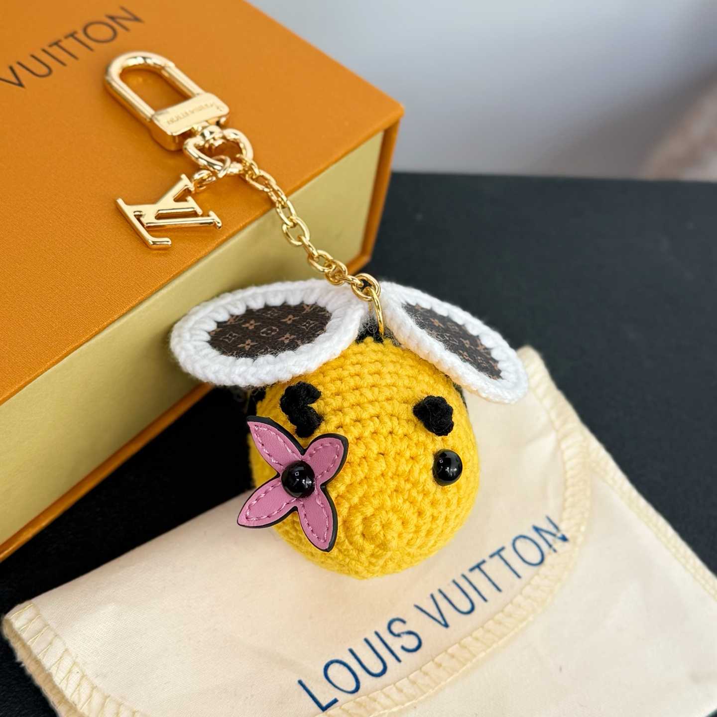 Louis Vuitton Bee LV Crochet Bag Charm   M02585 - DopestKickz